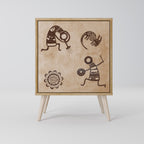 AFRICAN STYLE Jednodveřová komoda