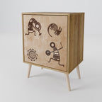 AFRICAN STYLE Jednodveřová komoda