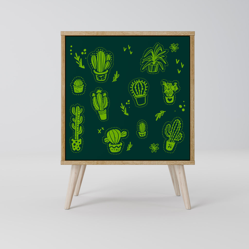 DESERT GREEN Jednodveřová komoda