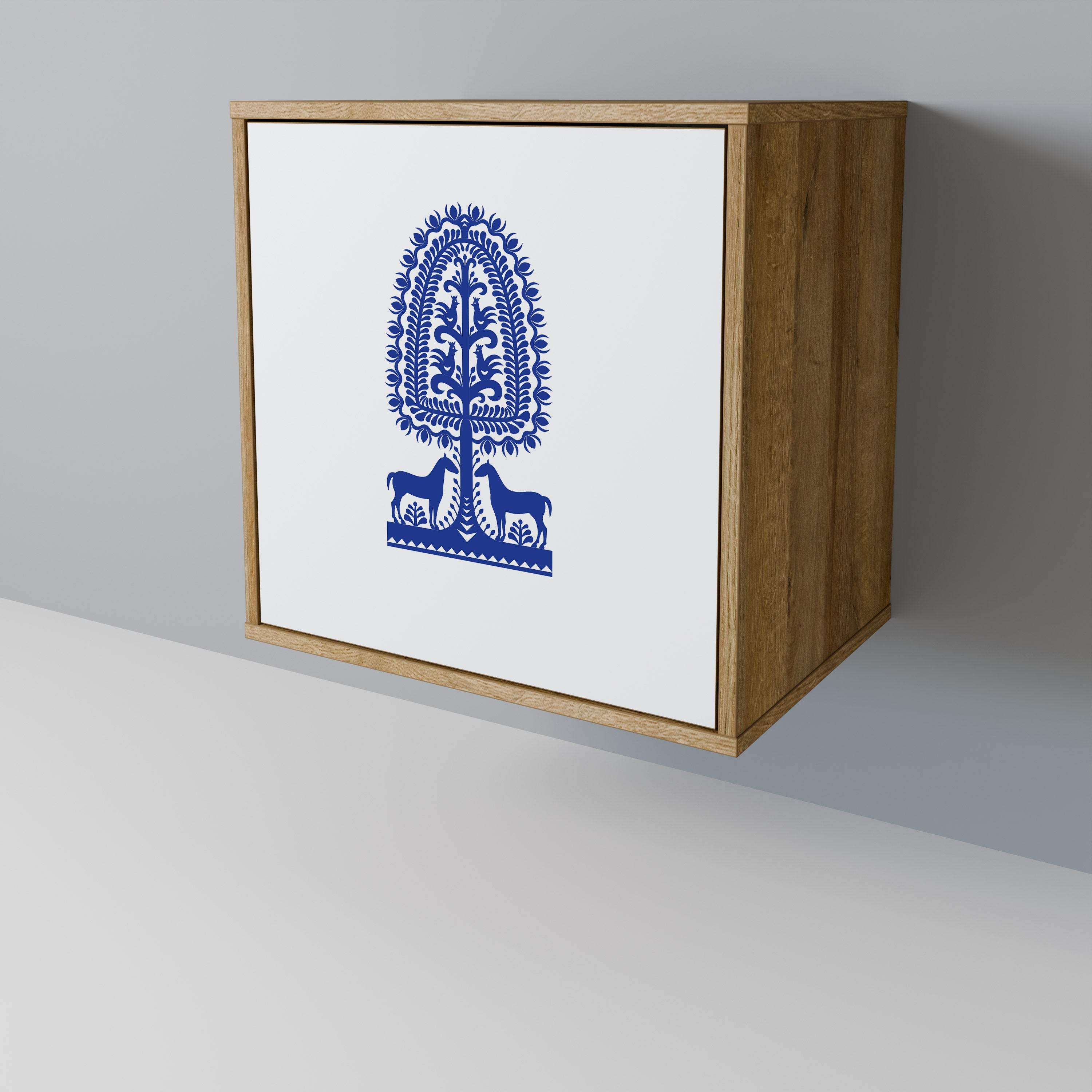 POLISH FOLK ART 1-Door Sideboard