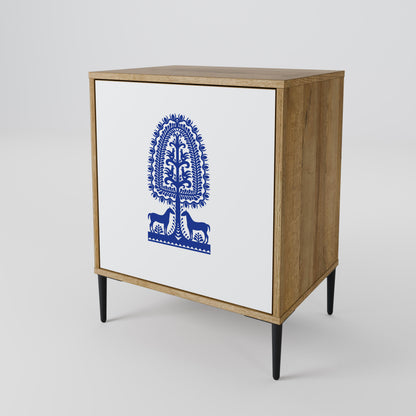 POLISH FOLK ART Jednodveřová komoda