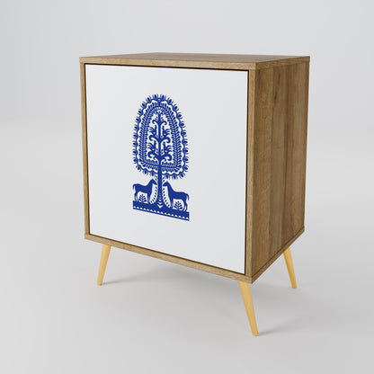 POLISH FOLK ART Jednodveřová komoda