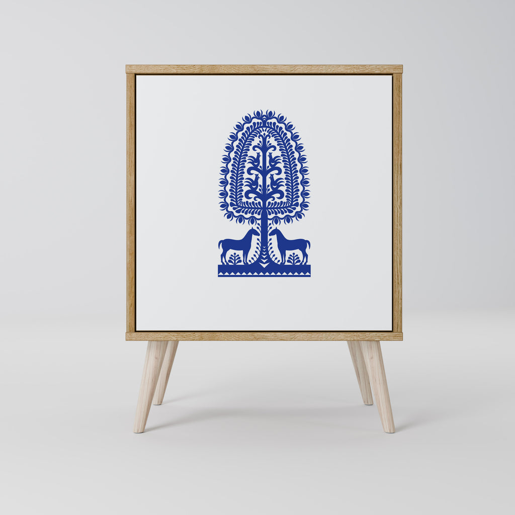 POLISH FOLK ART Jednodveřová komoda