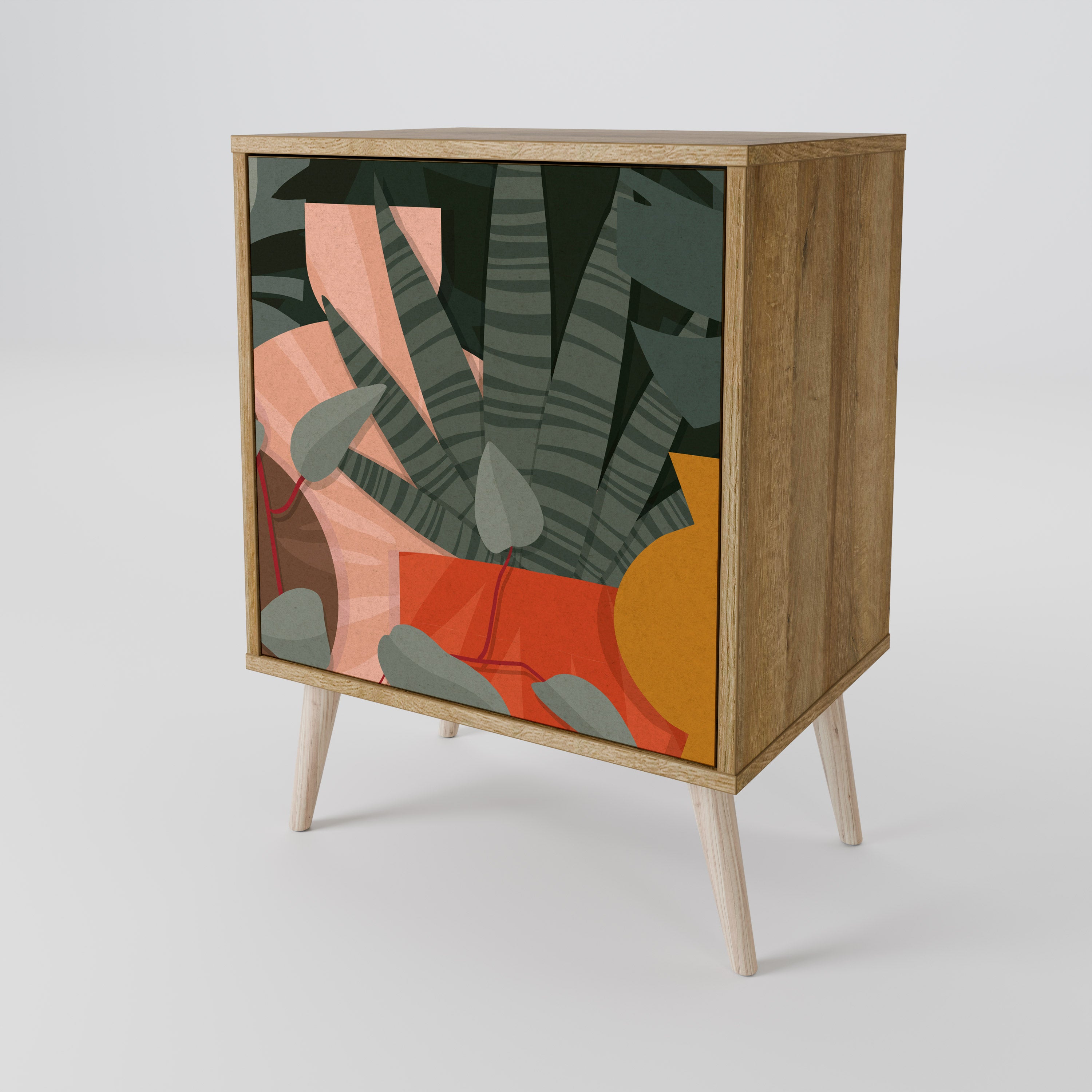 TROPICAL COMPOSITION 1-Door Sideboard