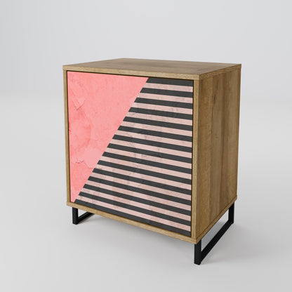 GLAMOROUS STRIPE Jednodveřová komoda