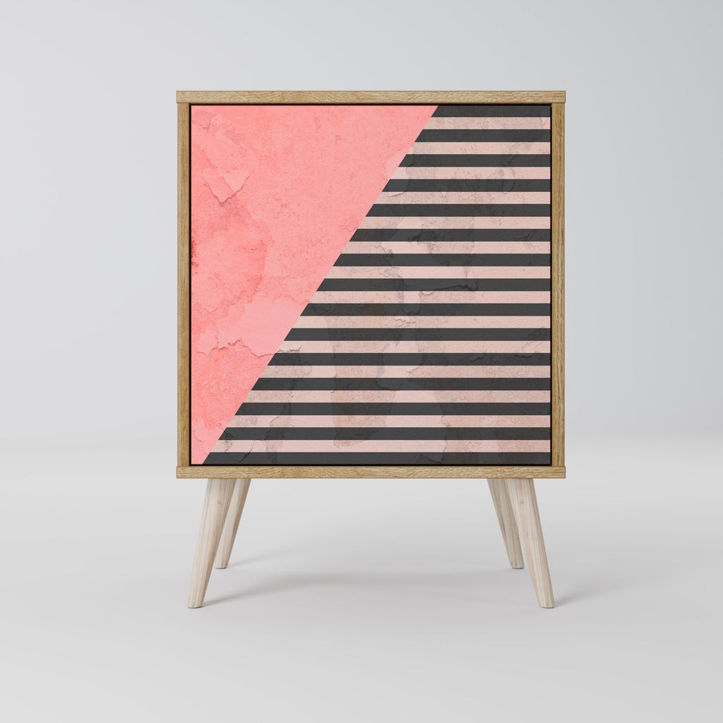 GLAMOROUS STRIPE Jednodveřová komoda