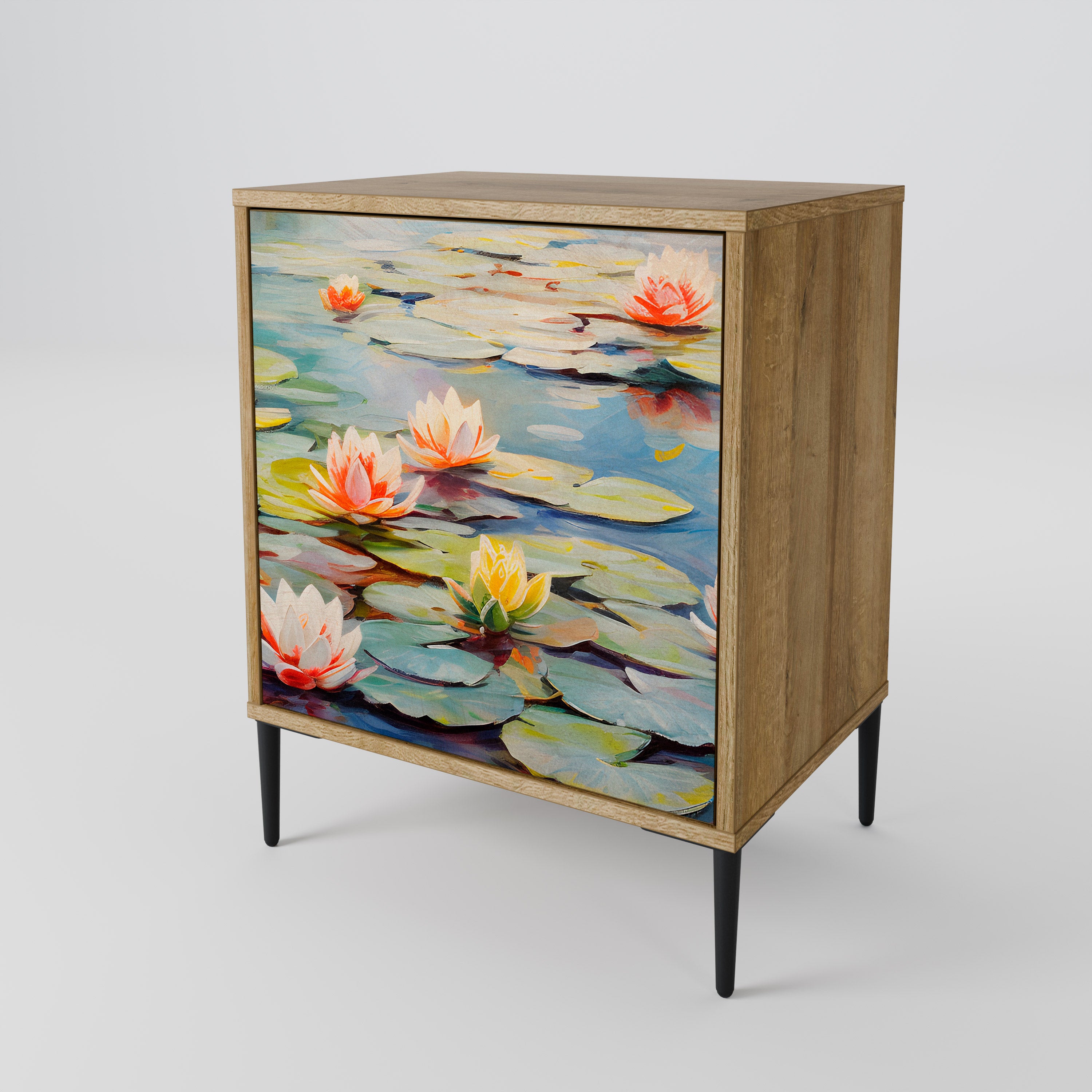 BLOOMING WATERS 1-Door Sideboard