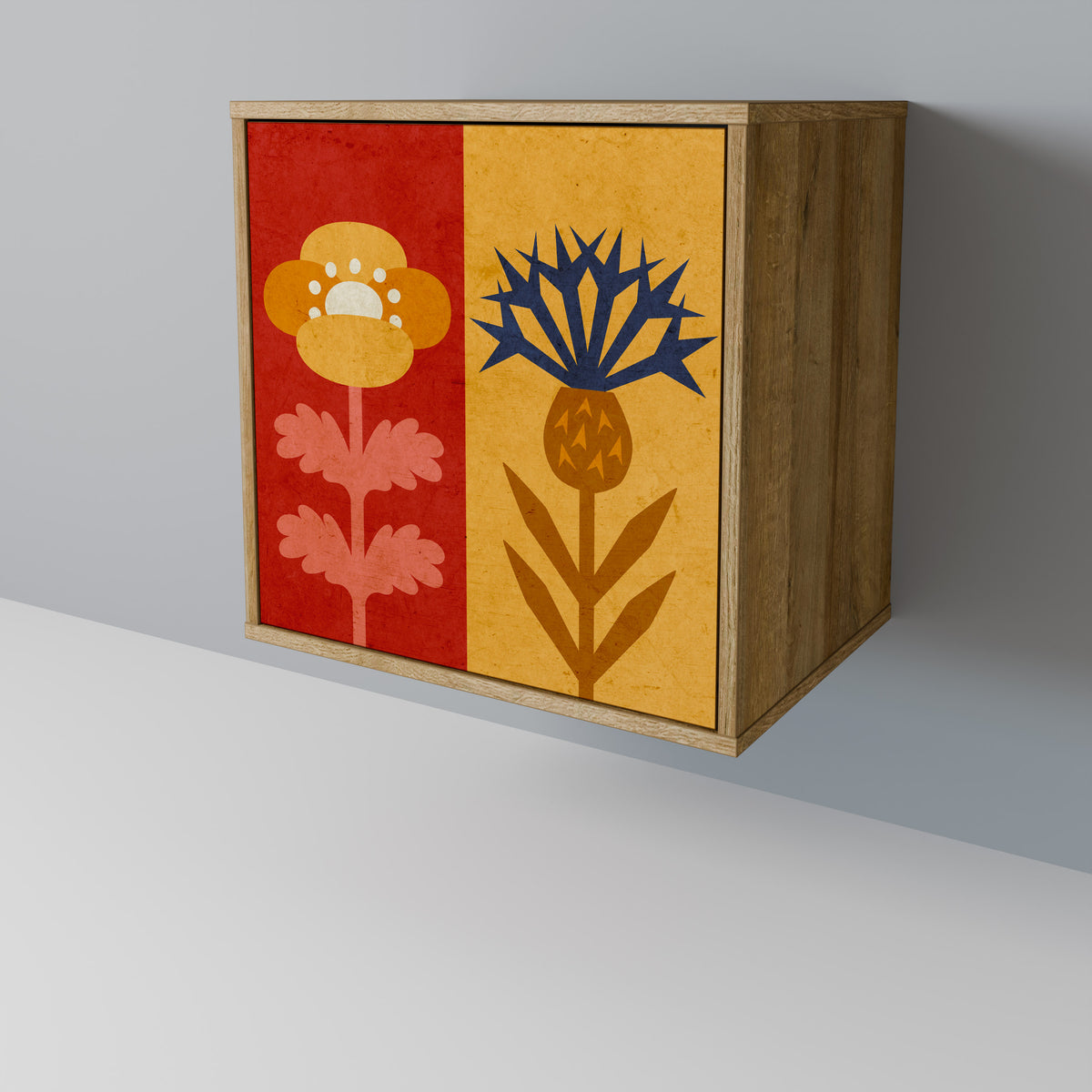 SCANDIC FLOWERET Jednodveřová komoda