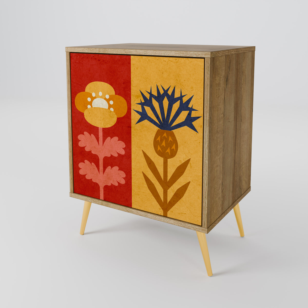 SCANDIC FLOWERET Jednodveřová komoda