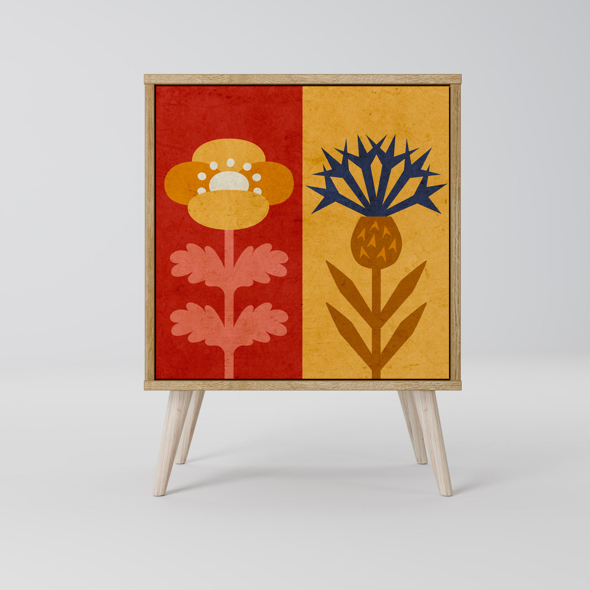 SCANDIC FLOWERET Jednodveřová komoda