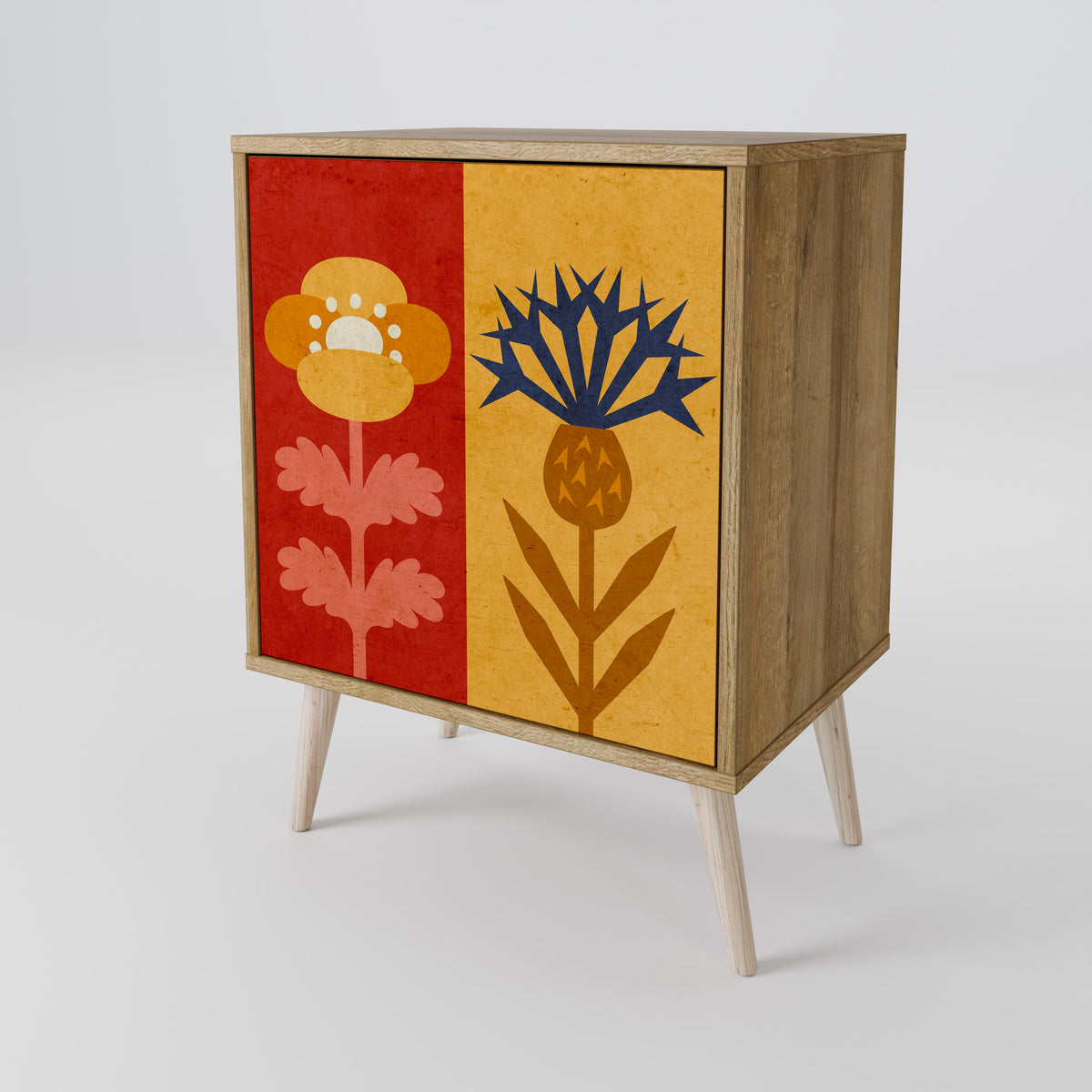 SCANDIC FLOWERET Jednodveřová komoda