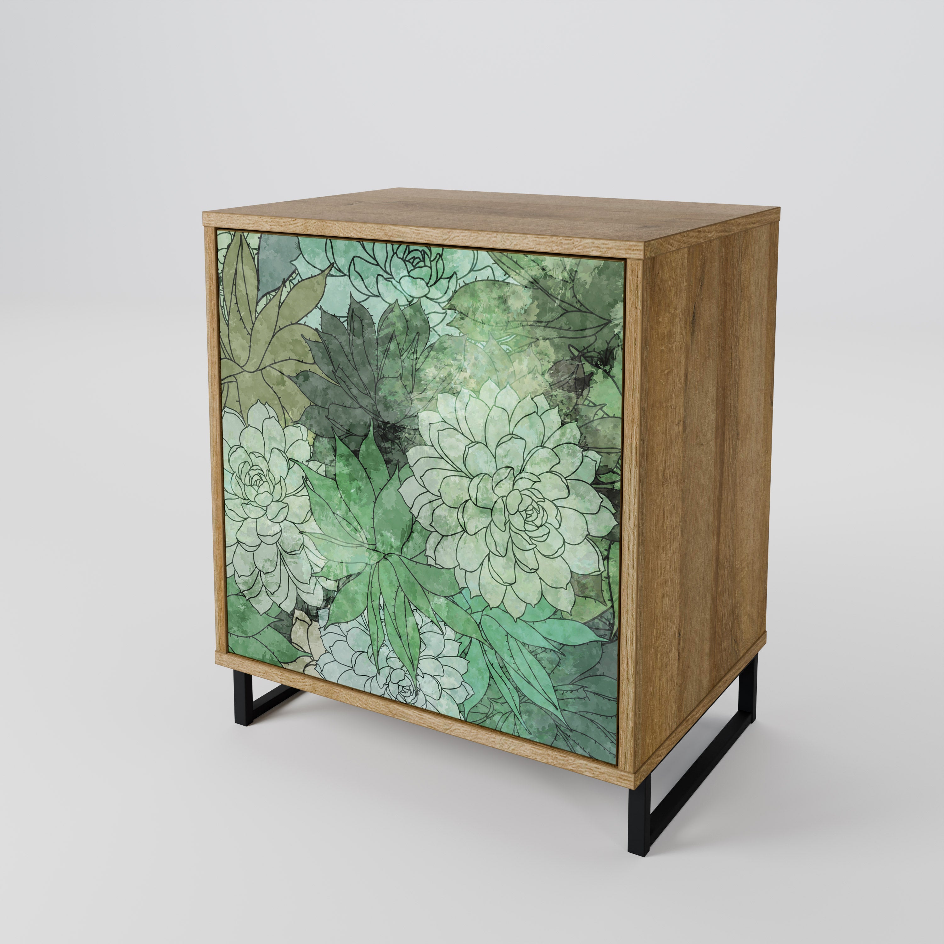 SUCCULENT CLUSTER 1-Door Sideboard