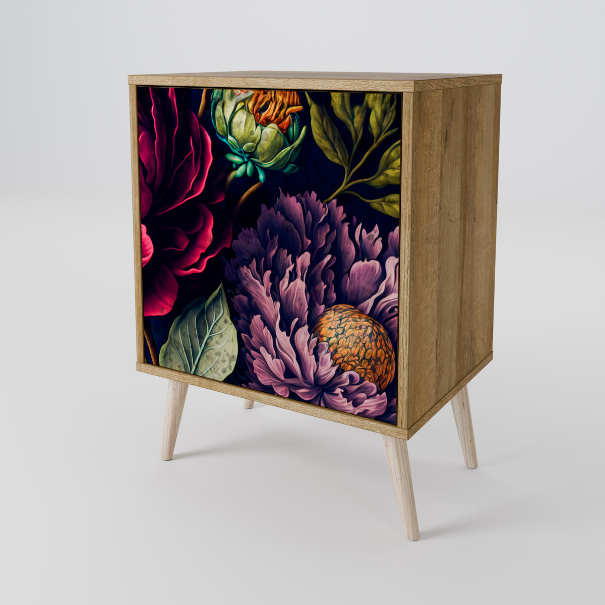 BLOOMING ELEGANCE Jednodveřová komoda