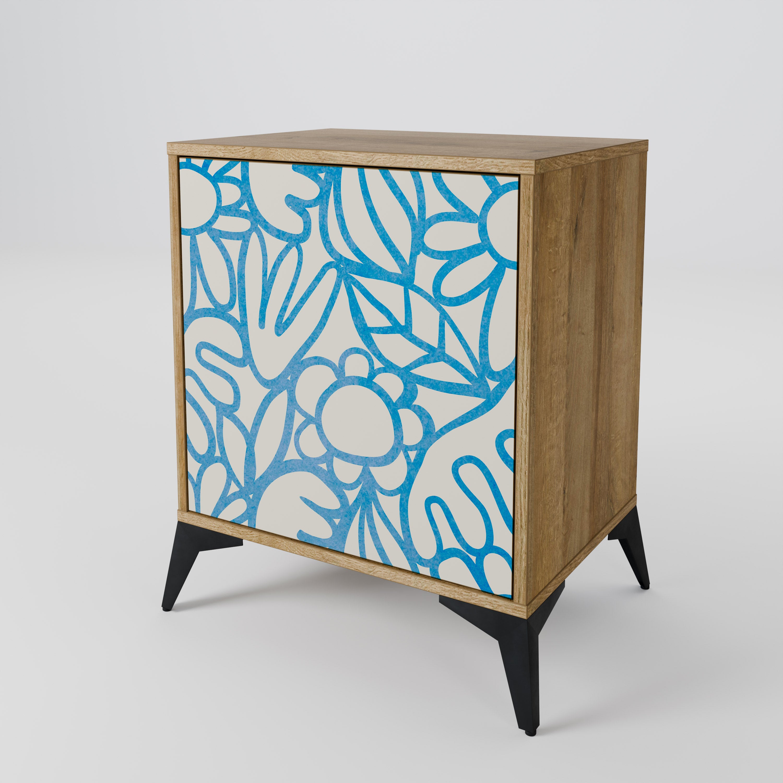 BLOOMY MORNING 1-Door Sideboard