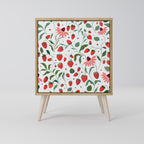 FLOWERS AND STRAWBERRIES 1-Door Sideboard