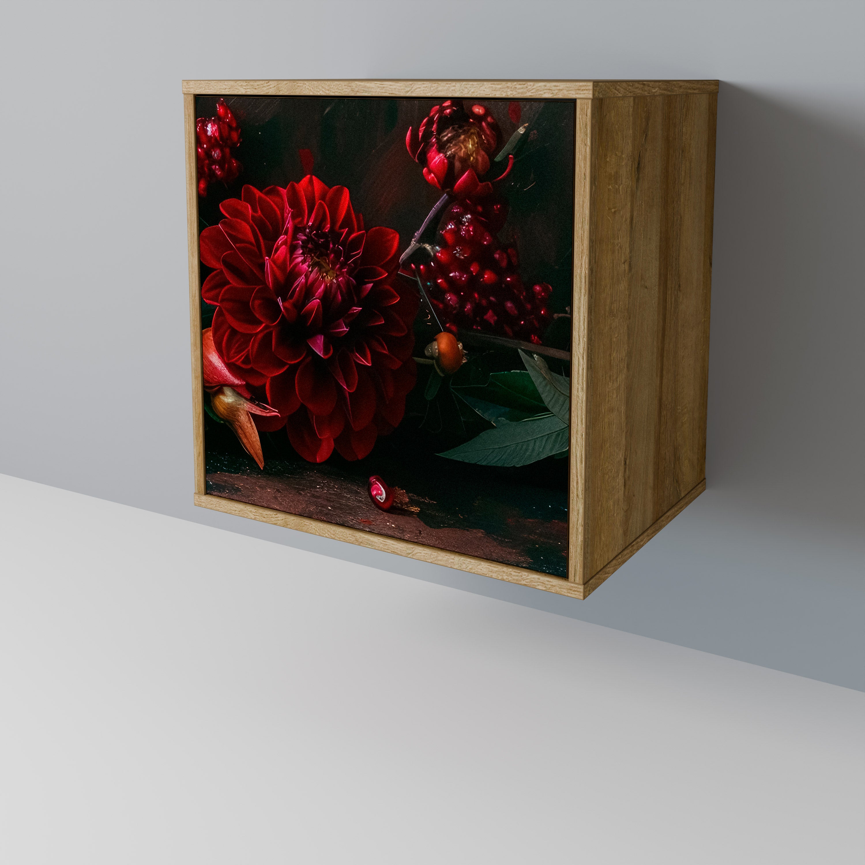 DAHLIAS AND POMEGRANATES 1-Door Sideboard