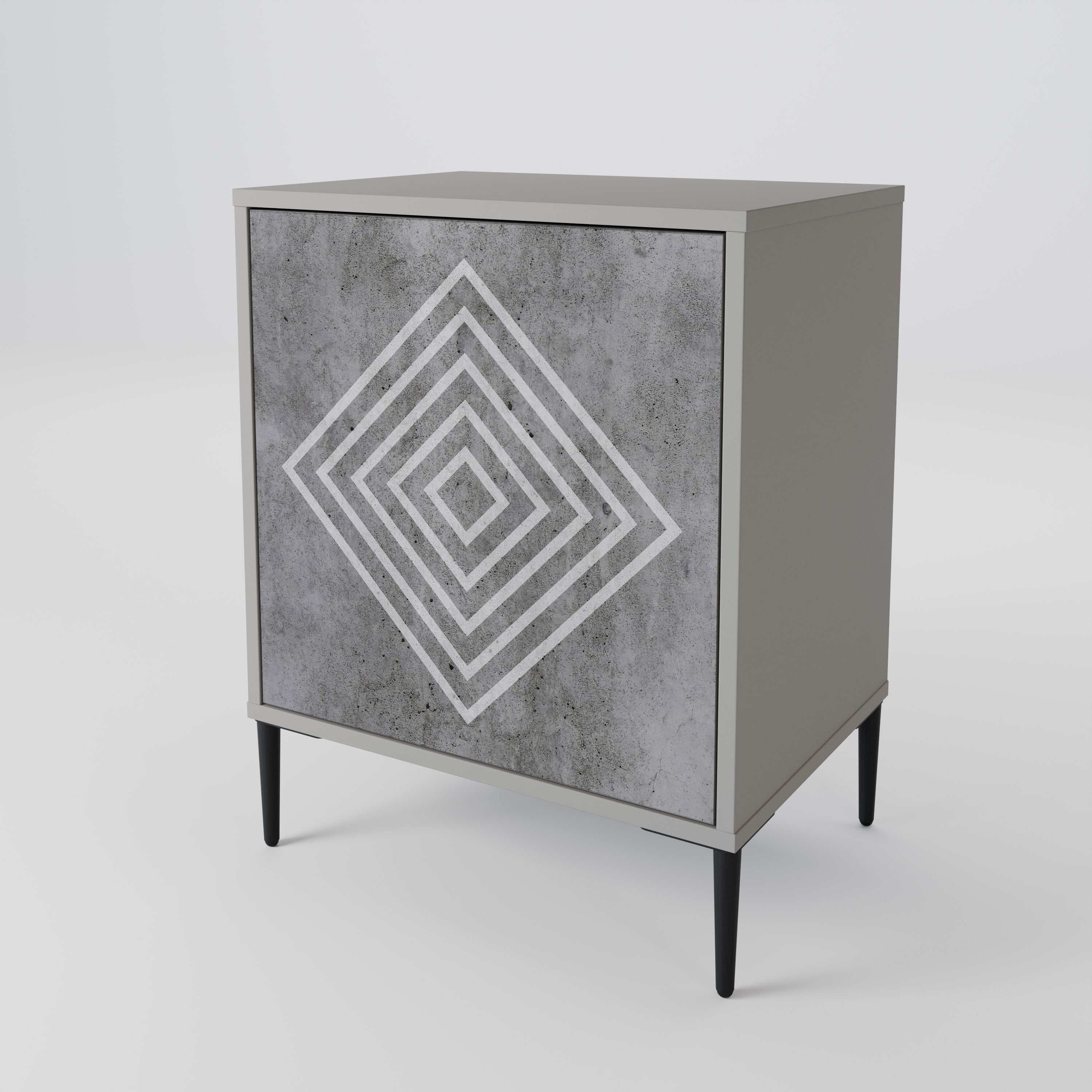 POLYGONAL ARTISTRY 1-Door Sideboard