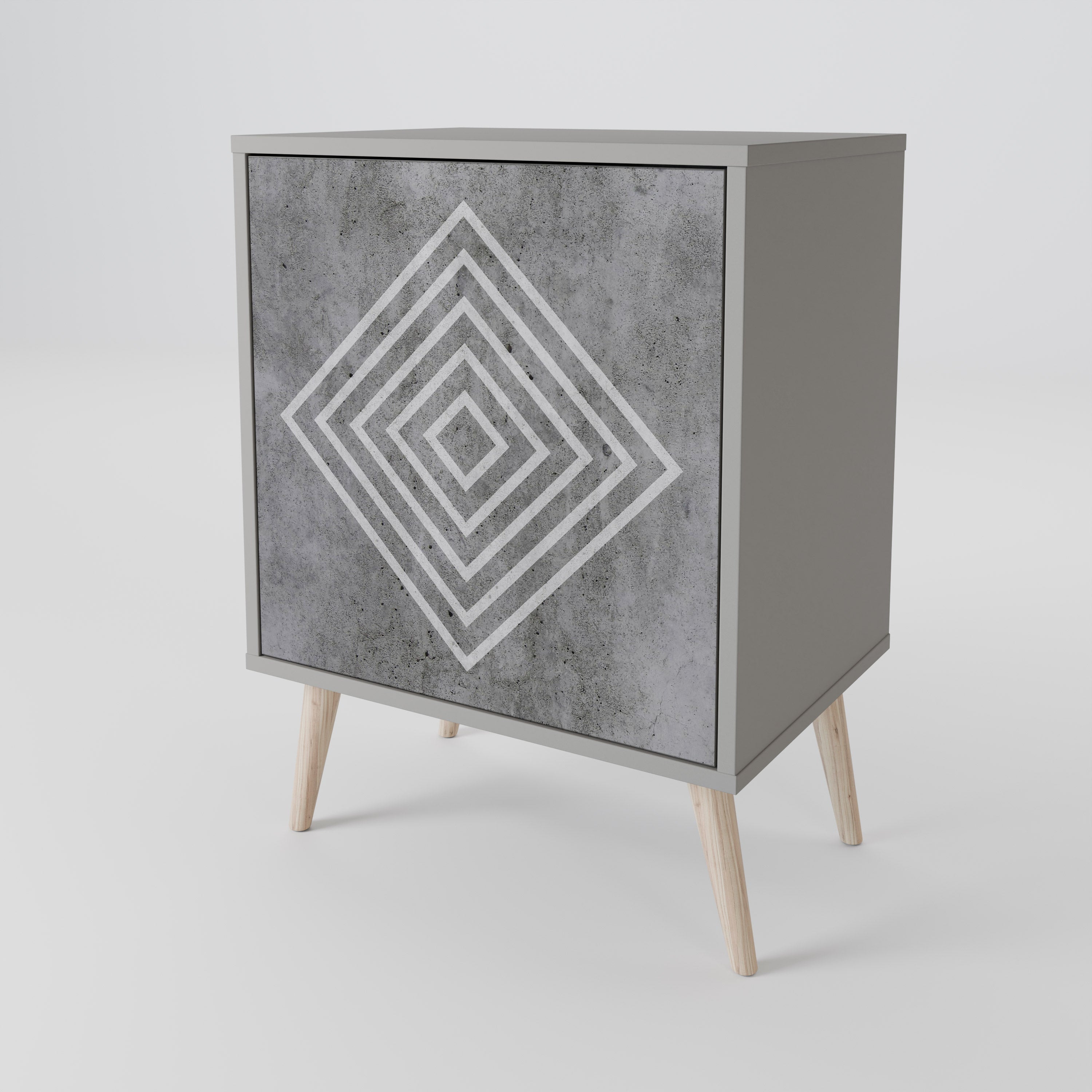 POLYGONAL ARTISTRY 1-Door Sideboard