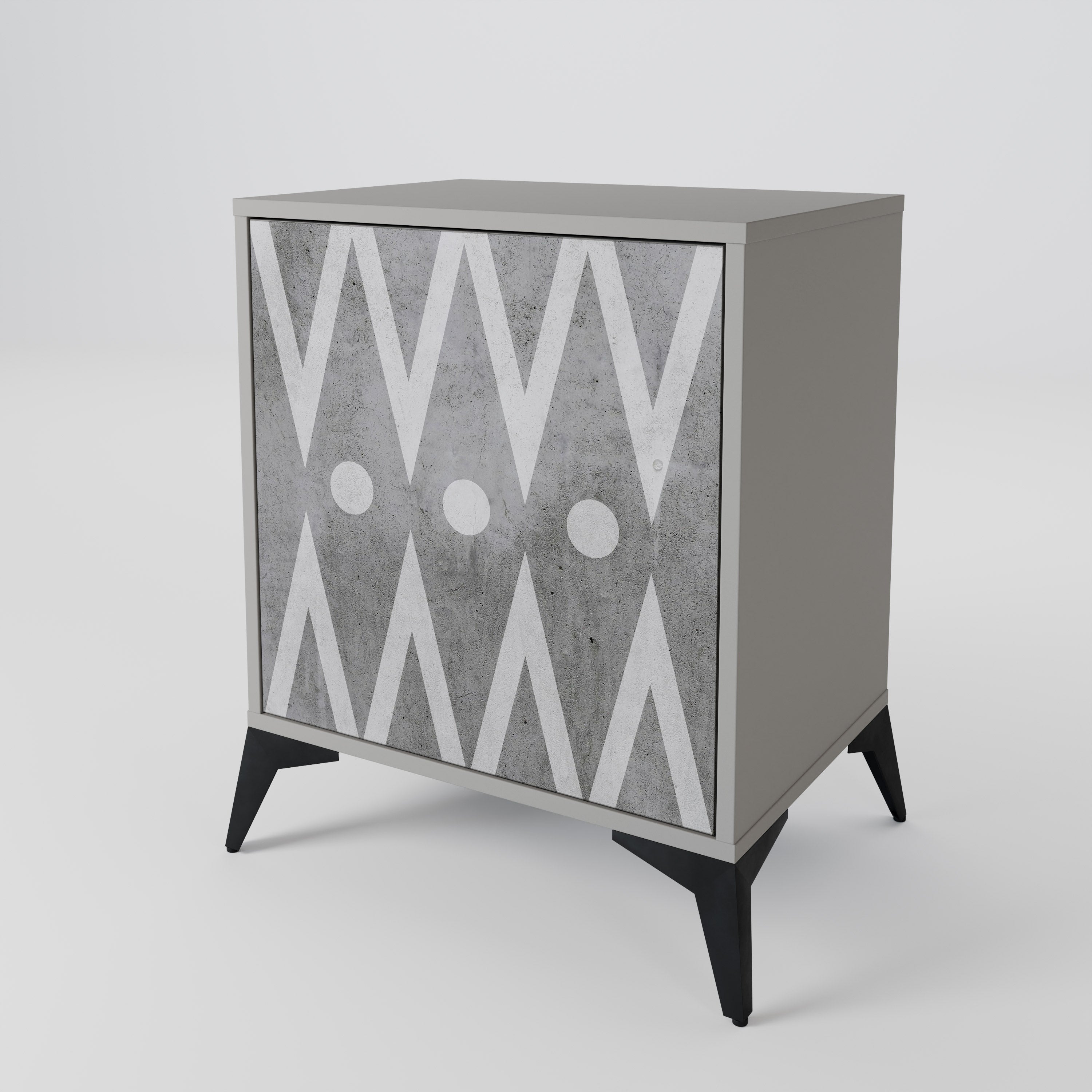 SHARP EDGES 1-Door Sideboard