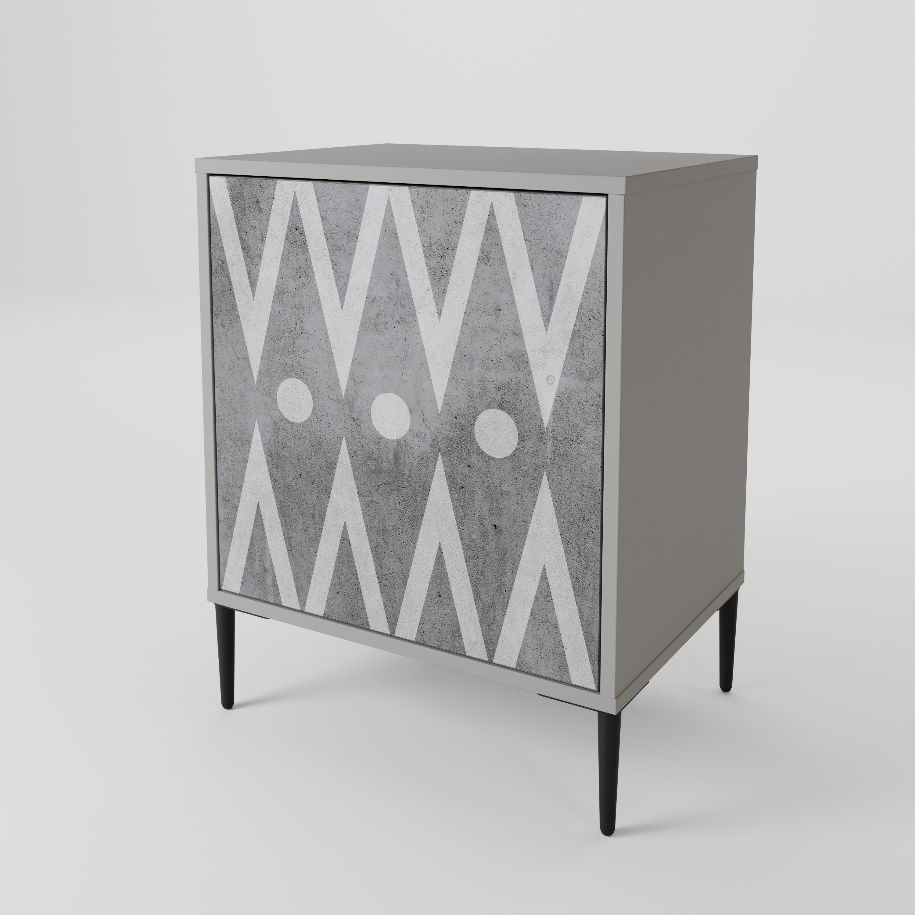SHARP EDGES 1-Door Sideboard