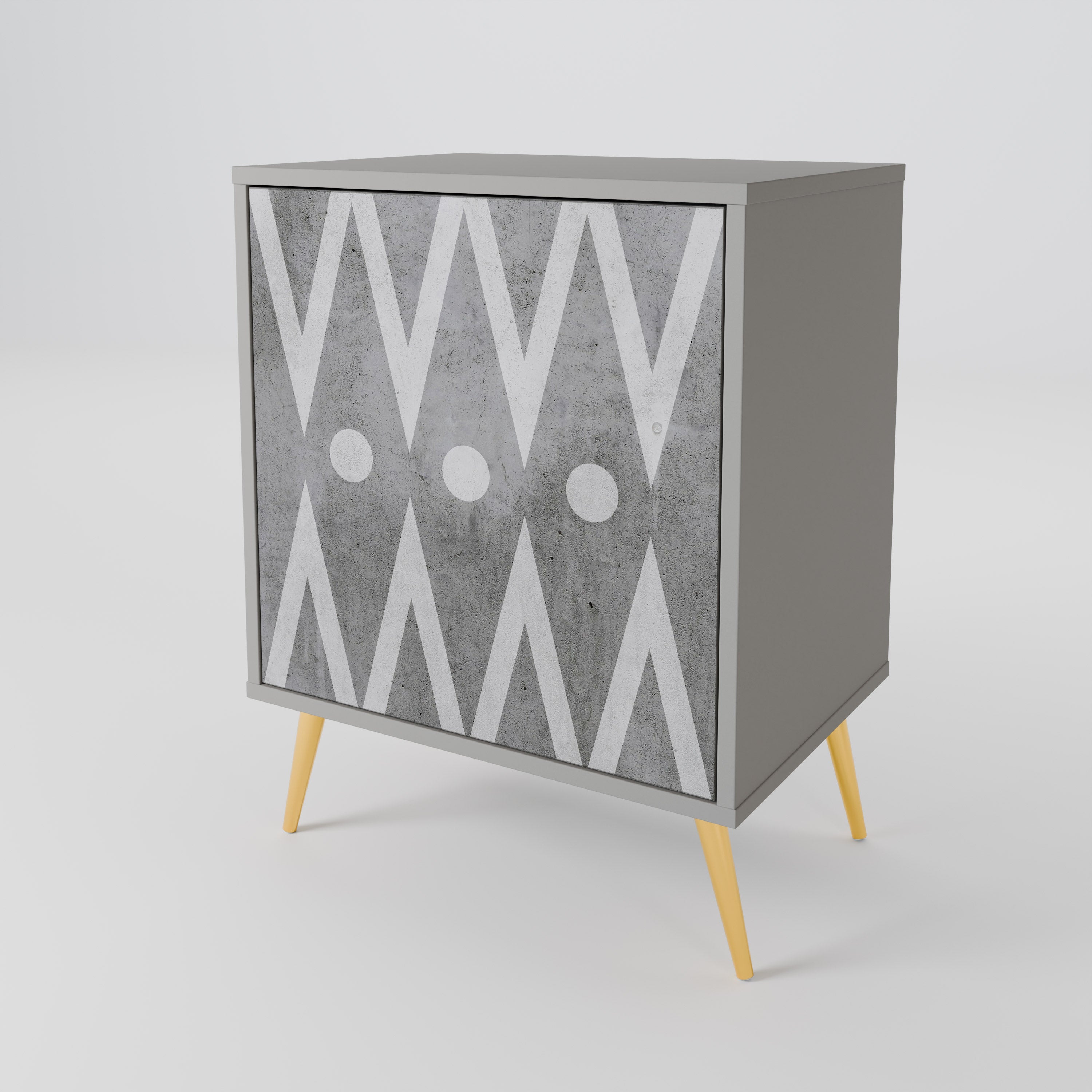 SHARP EDGES 1-Door Sideboard