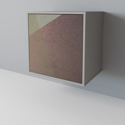 BEIGE GEOMETRY Jednodveřová komoda