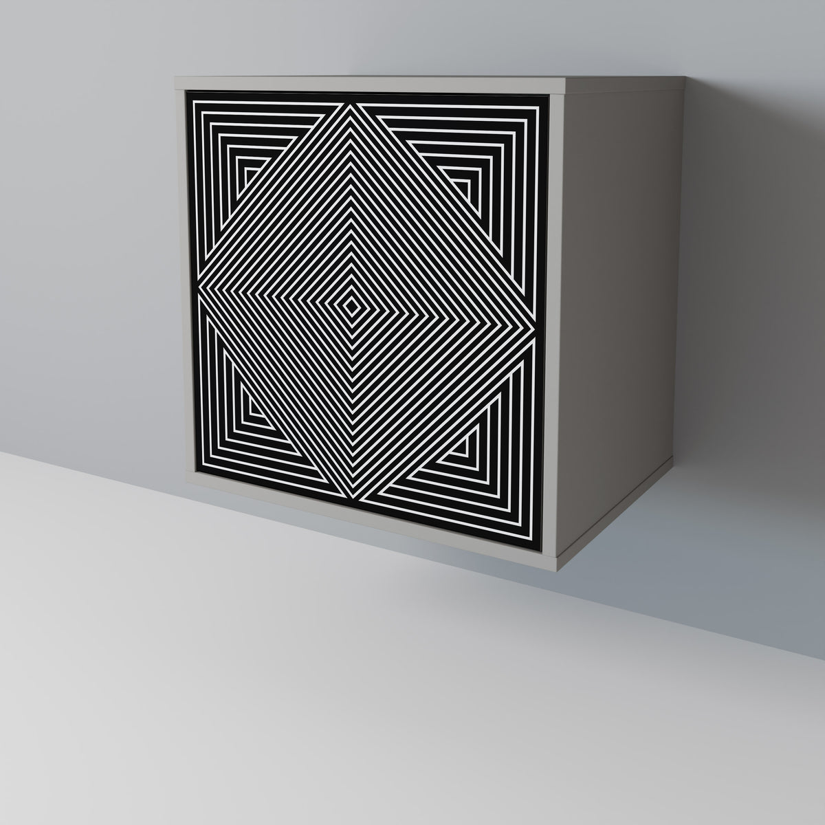 POLYGON ILLUSION Jednodveřová komoda