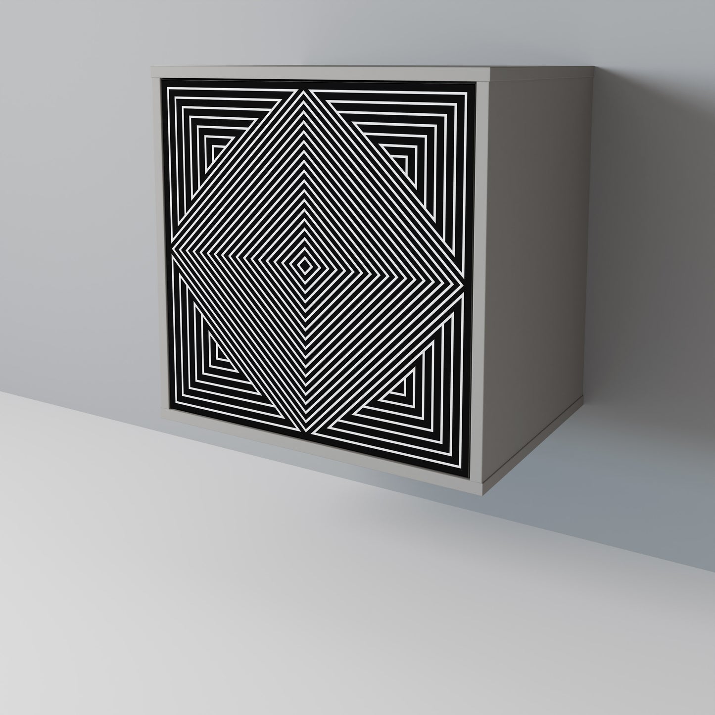 POLYGON ILLUSION Jednodveřová komoda
