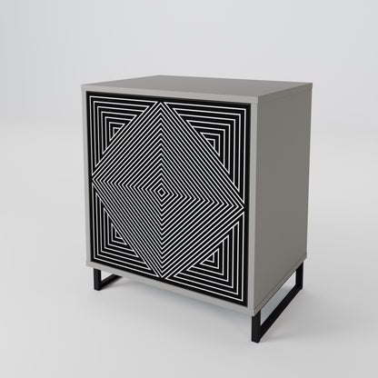 POLYGON ILLUSION Jednodveřová komoda