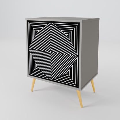 POLYGON ILLUSION Jednodveřová komoda