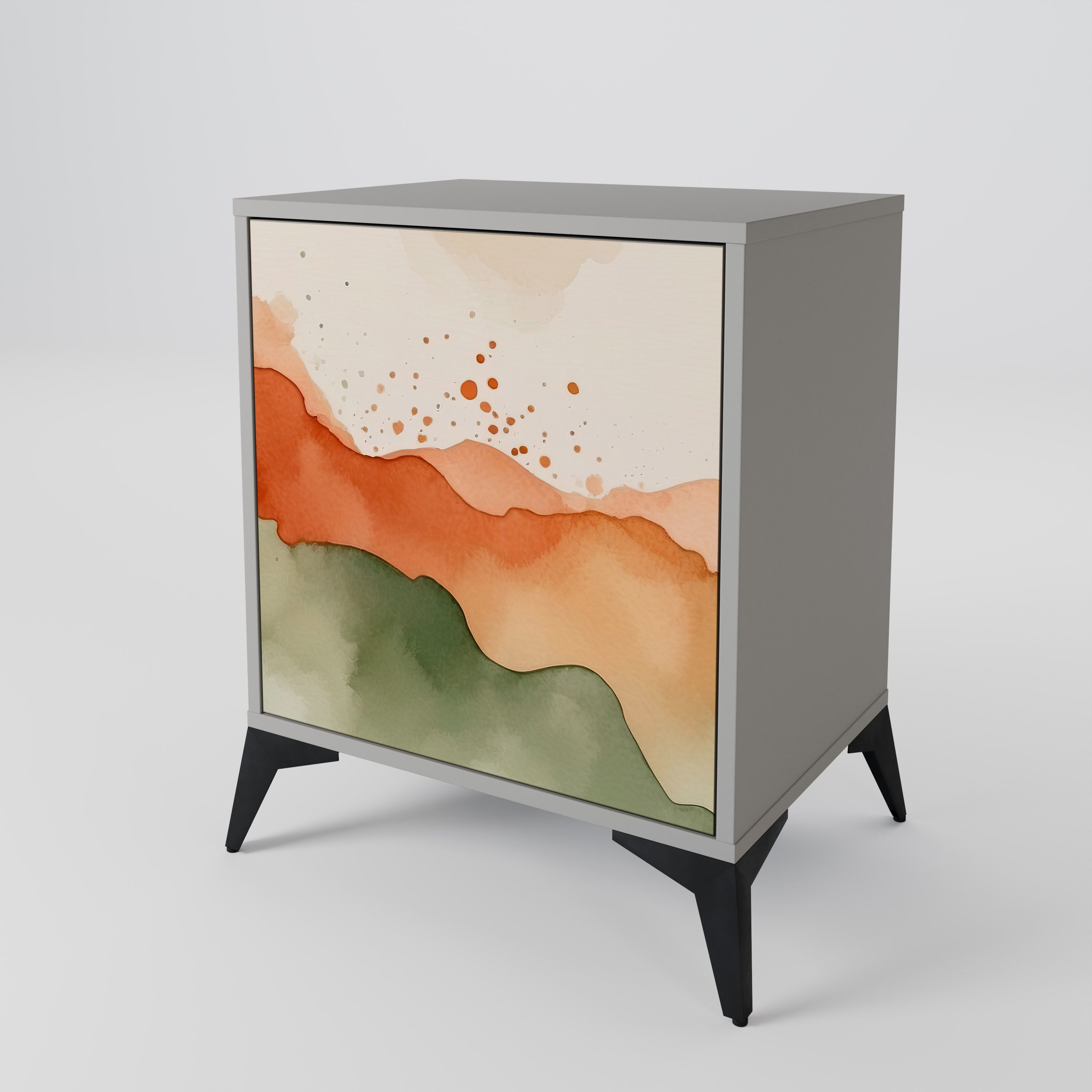 WATERCOLOUR PEAKS 1-Door Sideboard