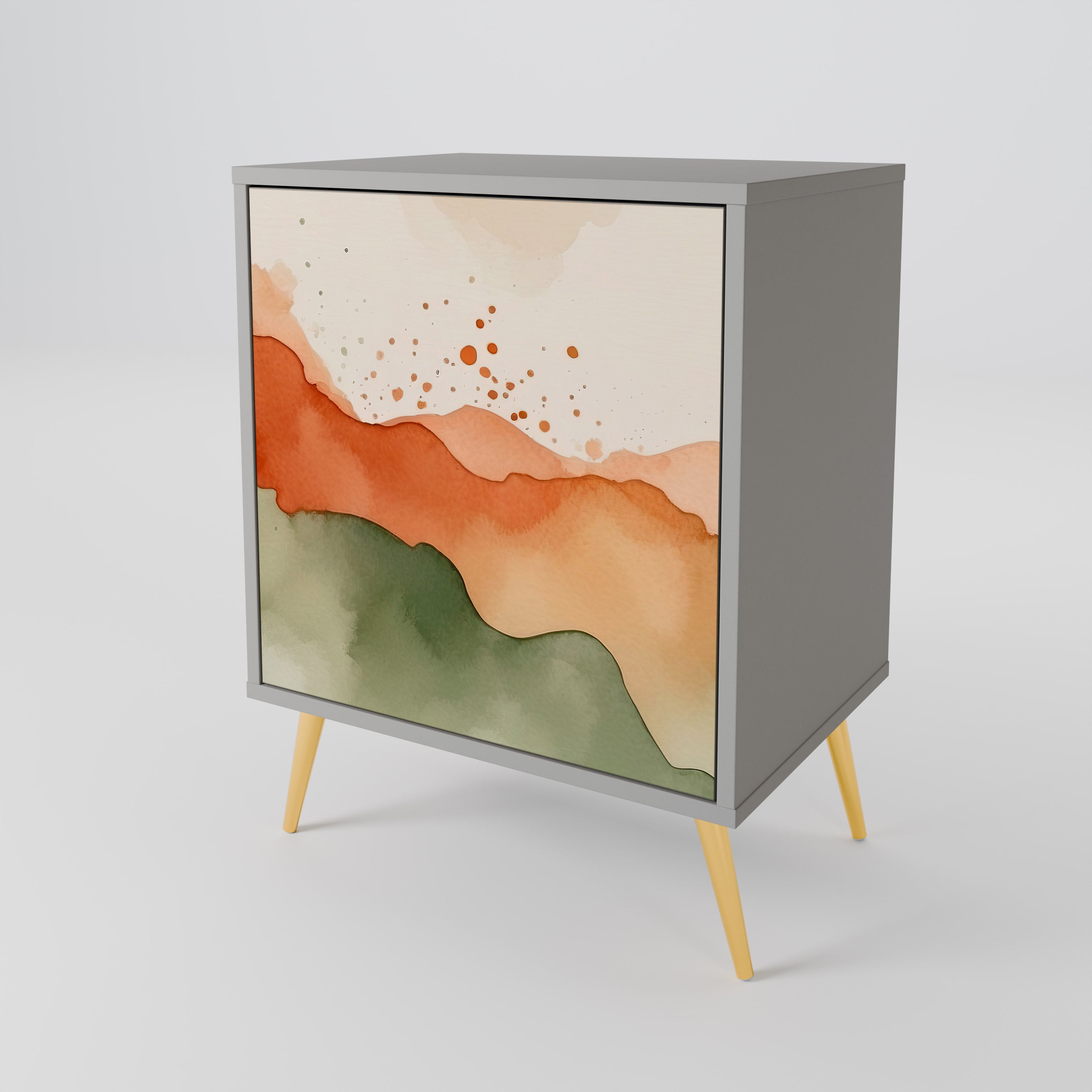 WATERCOLOUR PEAKS 1-Door Sideboard