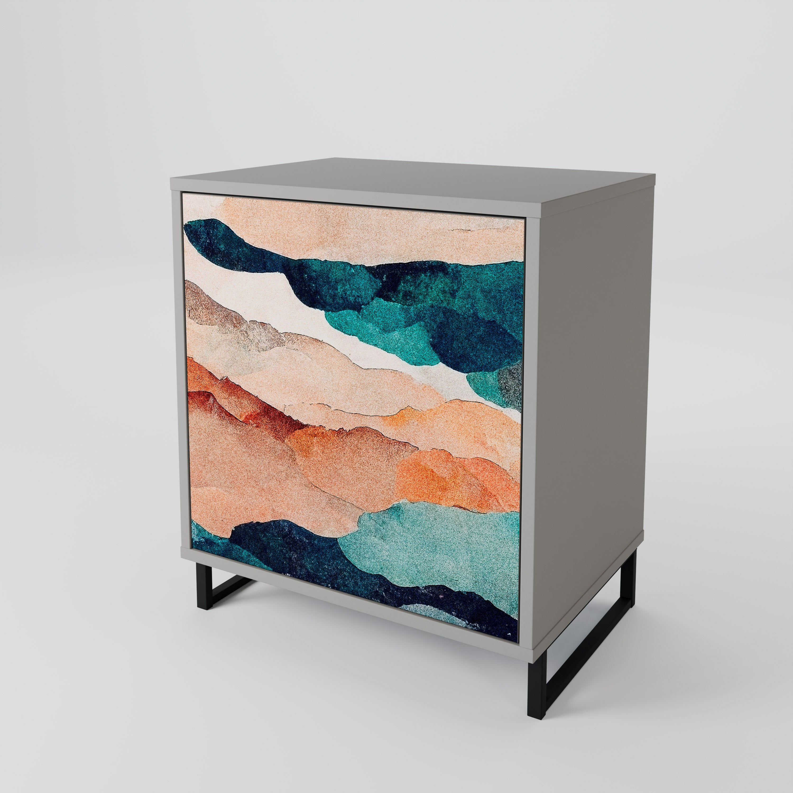 ABSTRACT LANDSCAPE 1-Door Sideboard
