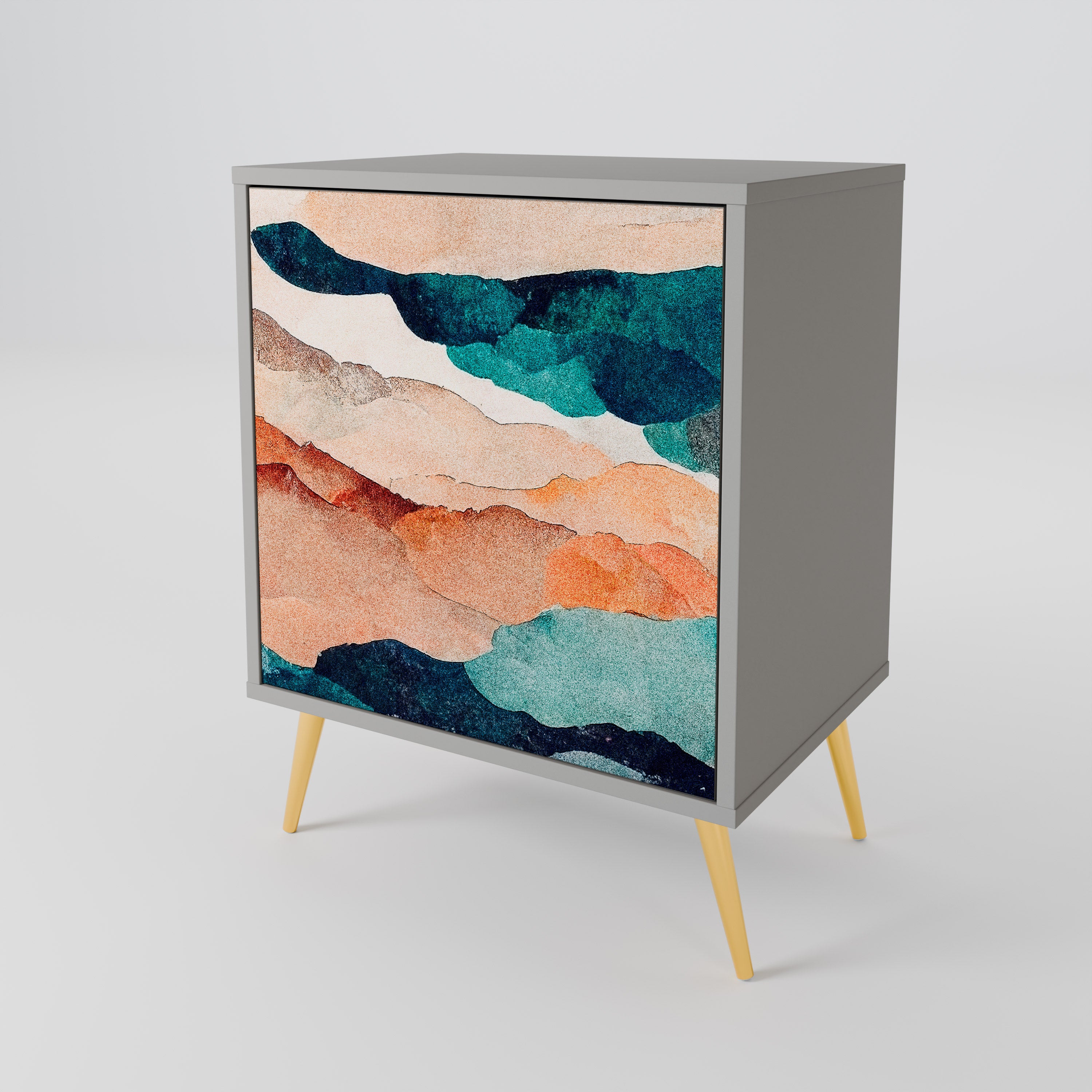 ABSTRACT LANDSCAPE 1-Door Sideboard