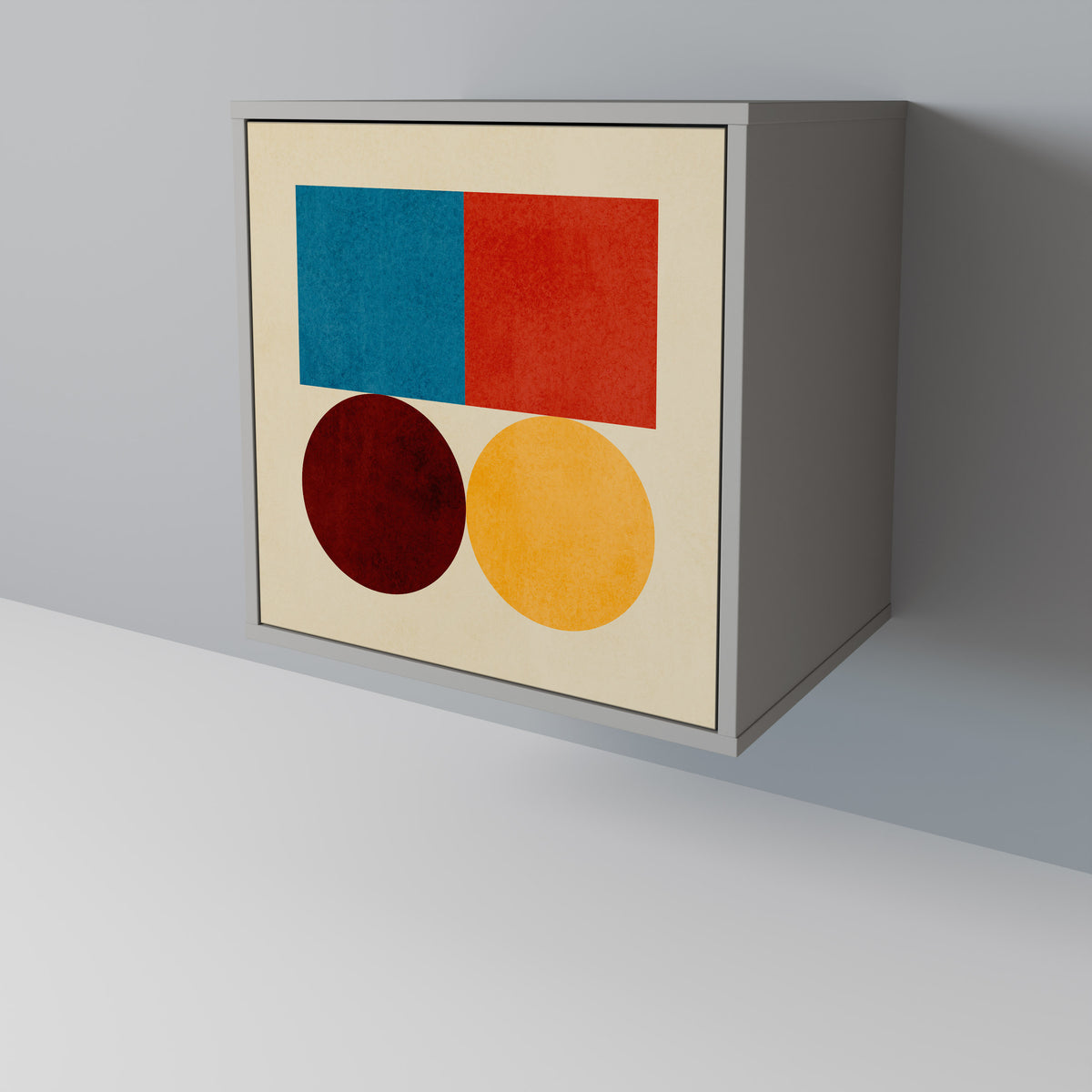 GEOMETRIC PUZZLE Jednodveřová komoda