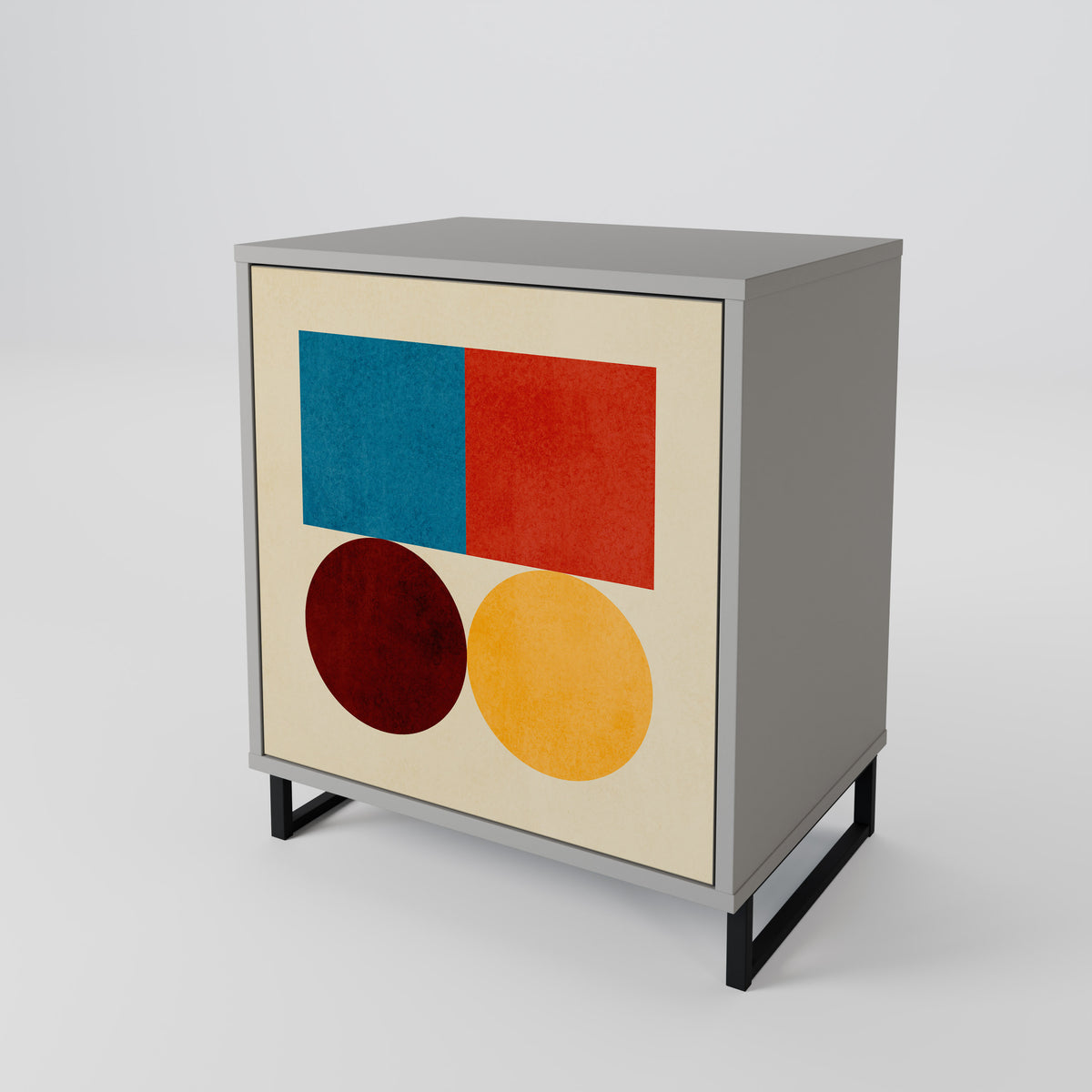 GEOMETRIC PUZZLE Jednodveřová komoda