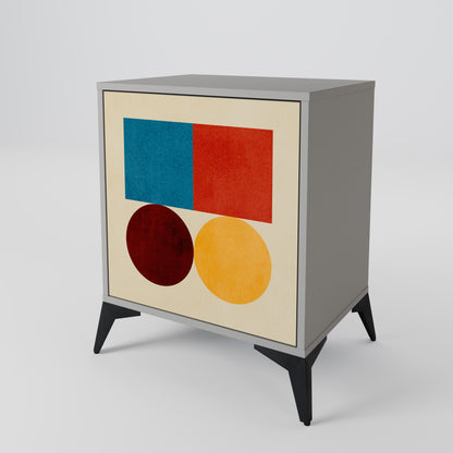 GEOMETRIC PUZZLE Jednodveřová komoda