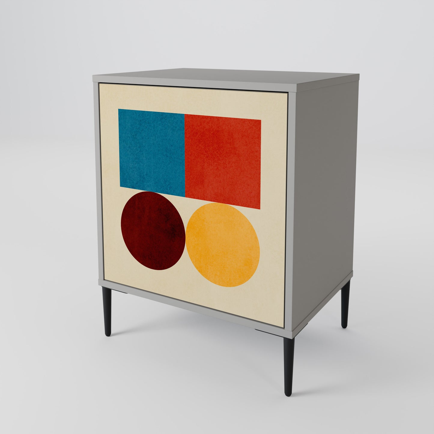 GEOMETRIC PUZZLE Jednodveřová komoda