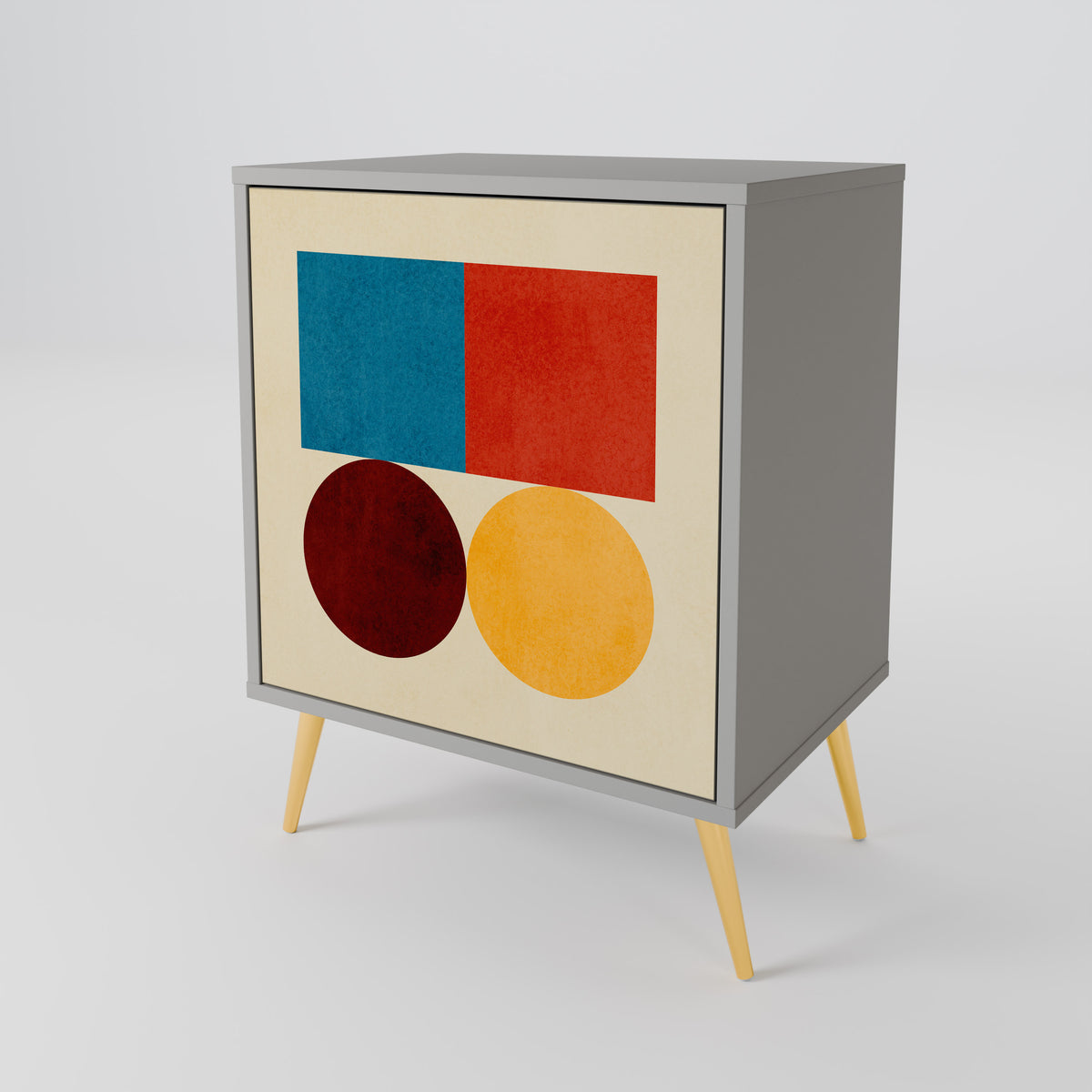 GEOMETRIC PUZZLE Jednodveřová komoda