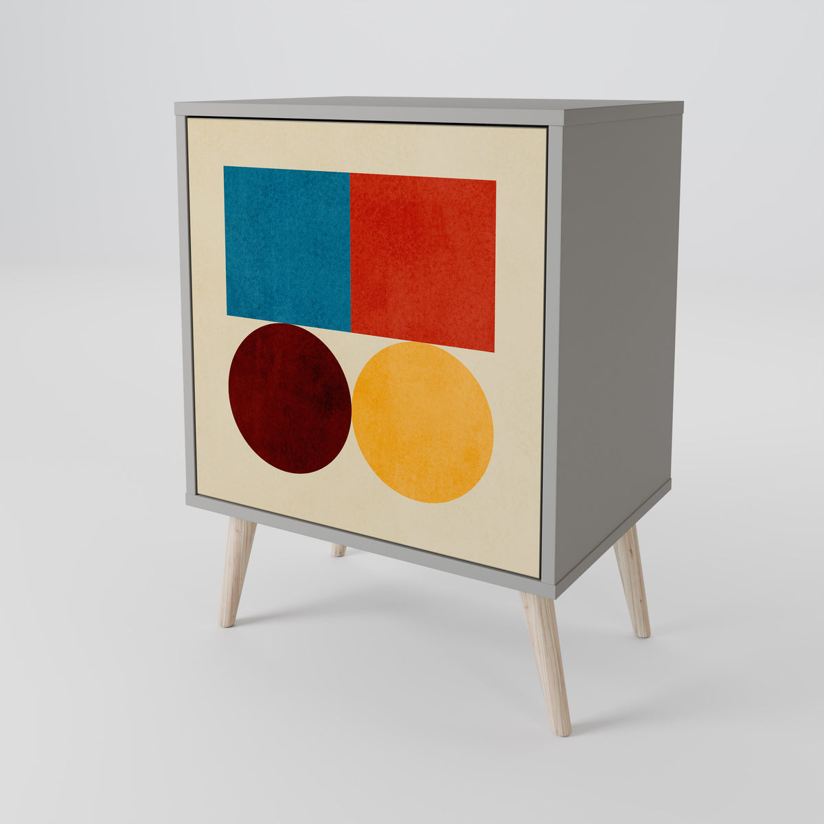 GEOMETRIC PUZZLE Jednodveřová komoda