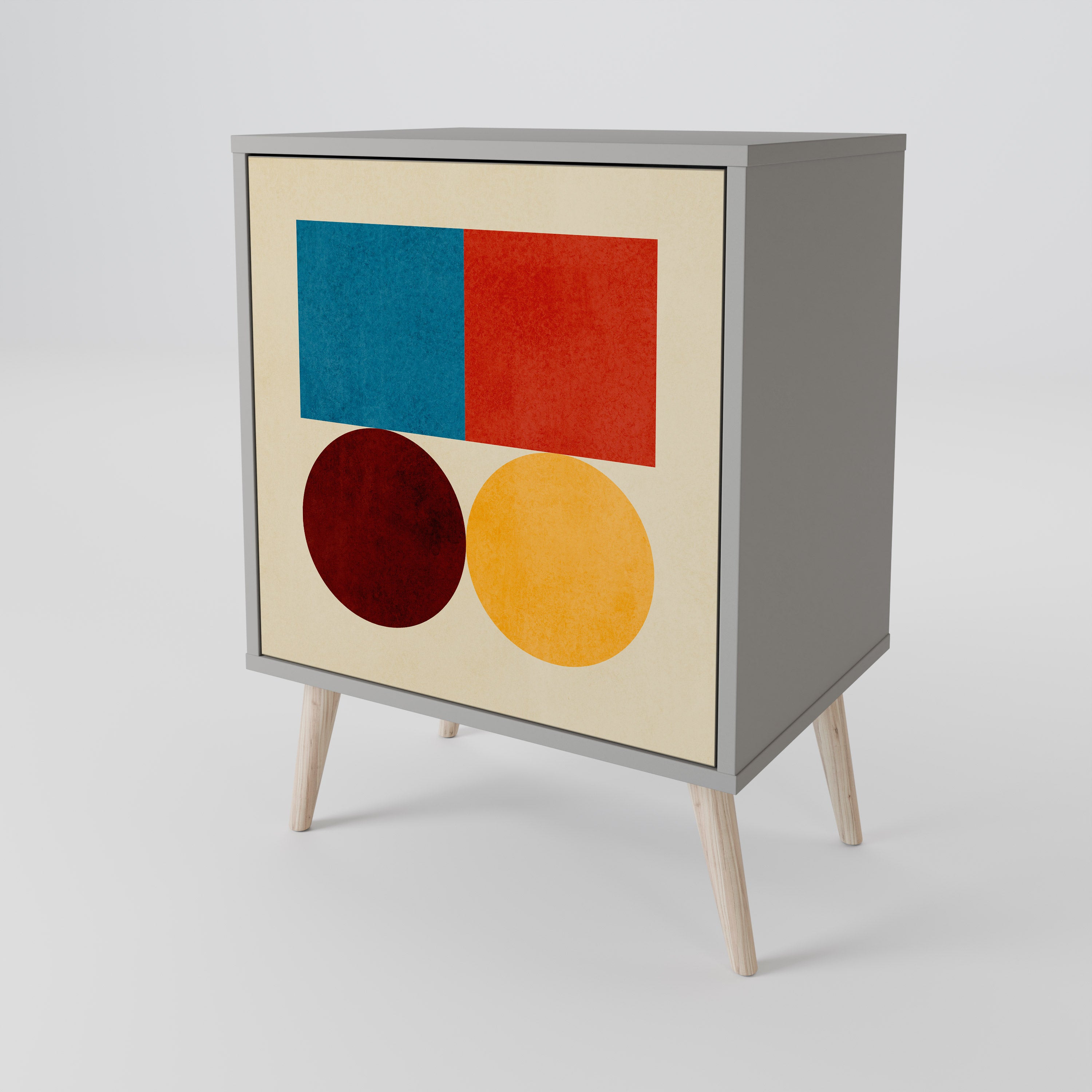 GEOMETRIC PUZZLE 1-Door Sideboard