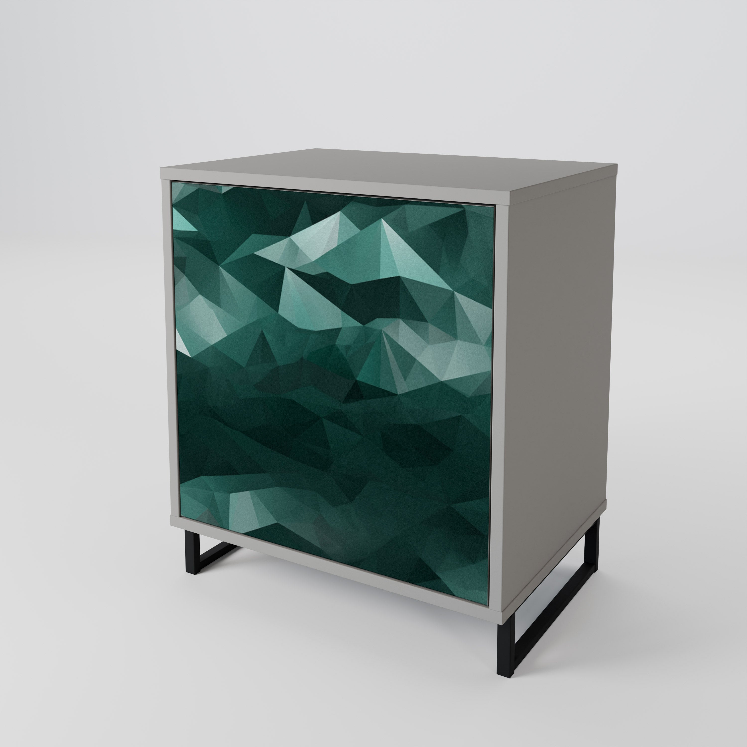 POLYGONAL FLOATING 1-Door Sideboard