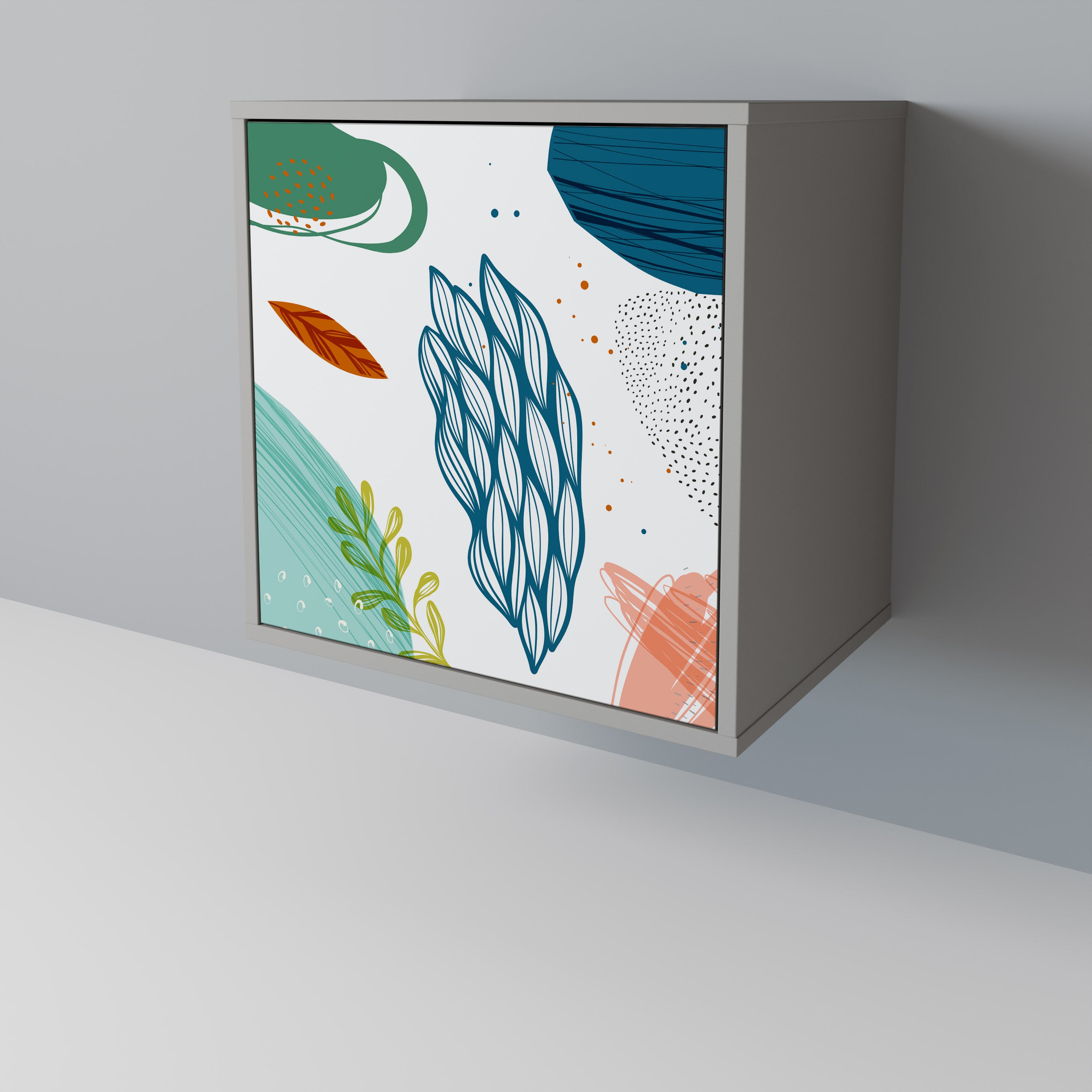 BOTANICAL HURRICANE 1-Door Sideboard