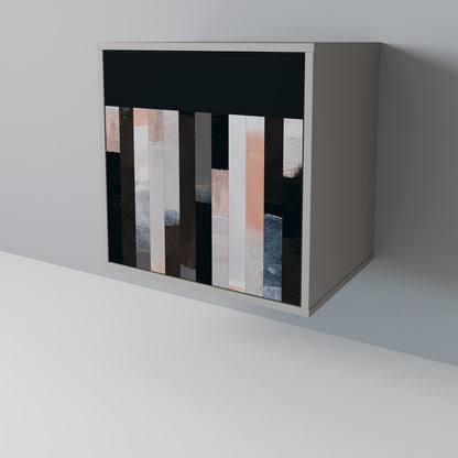 COLLAGE OF RECTANGLES Jednodveřová komoda