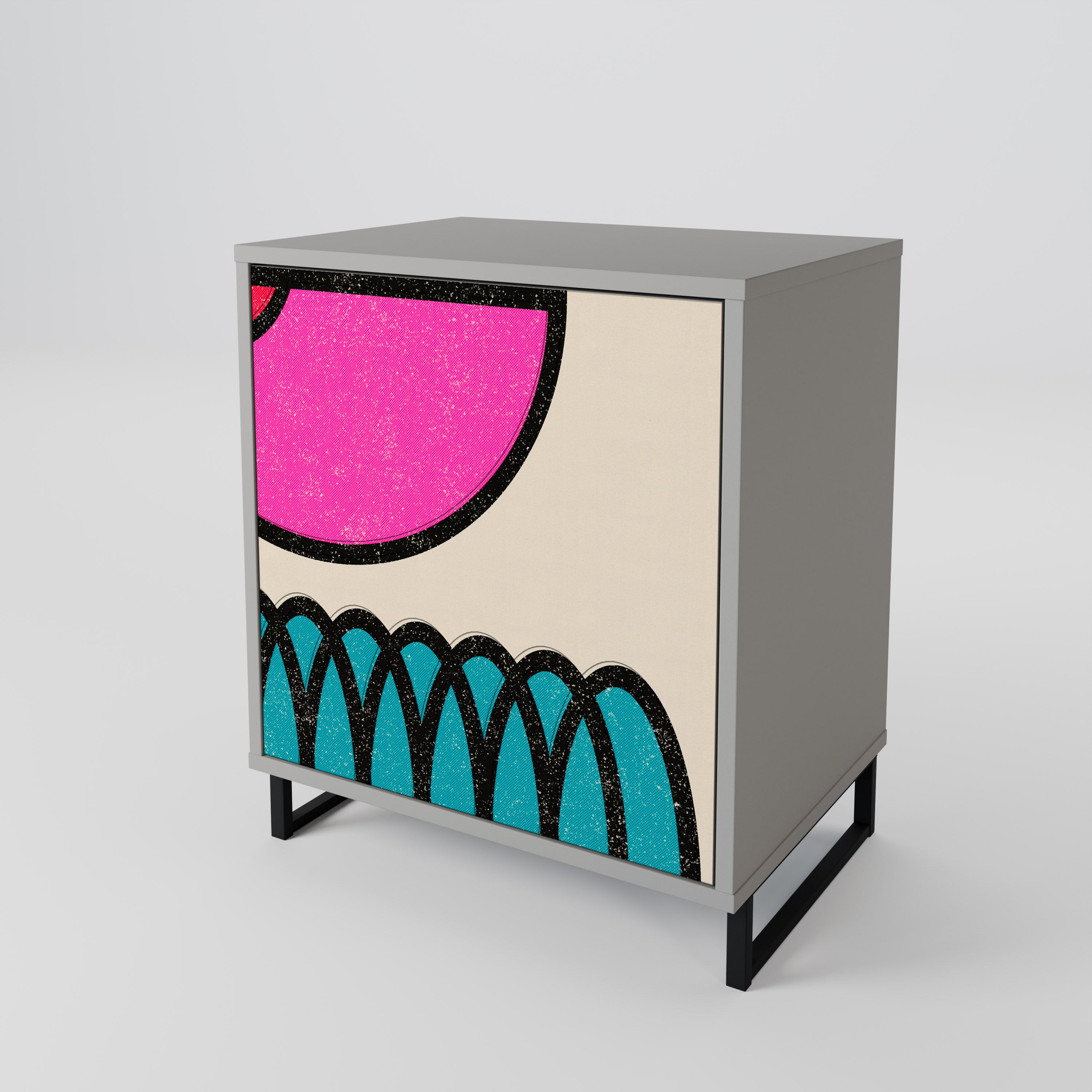 GEOMETRIC RHAPSODY 1-Door Sideboard