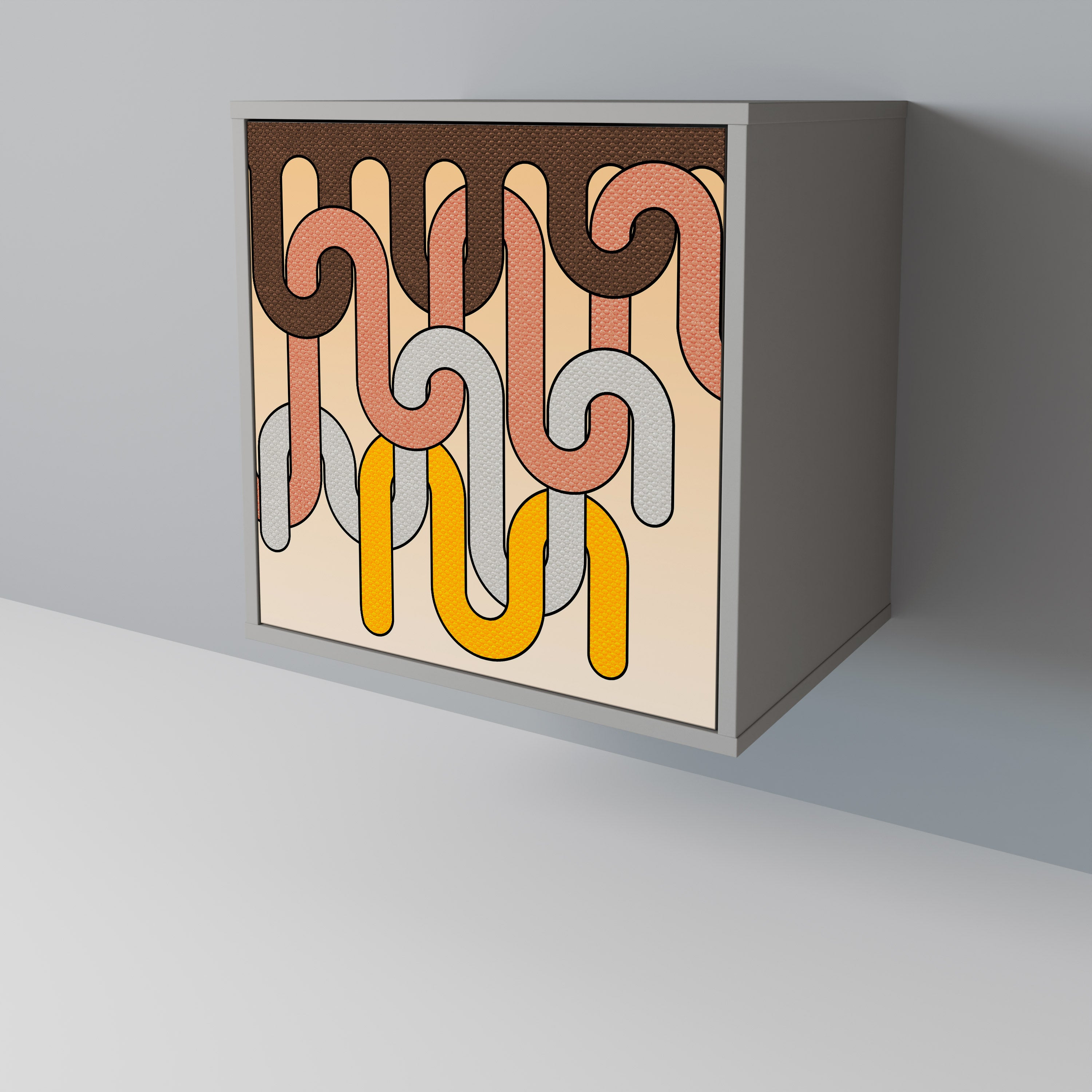 COLORFUL STRINGS 1-Door Sideboard