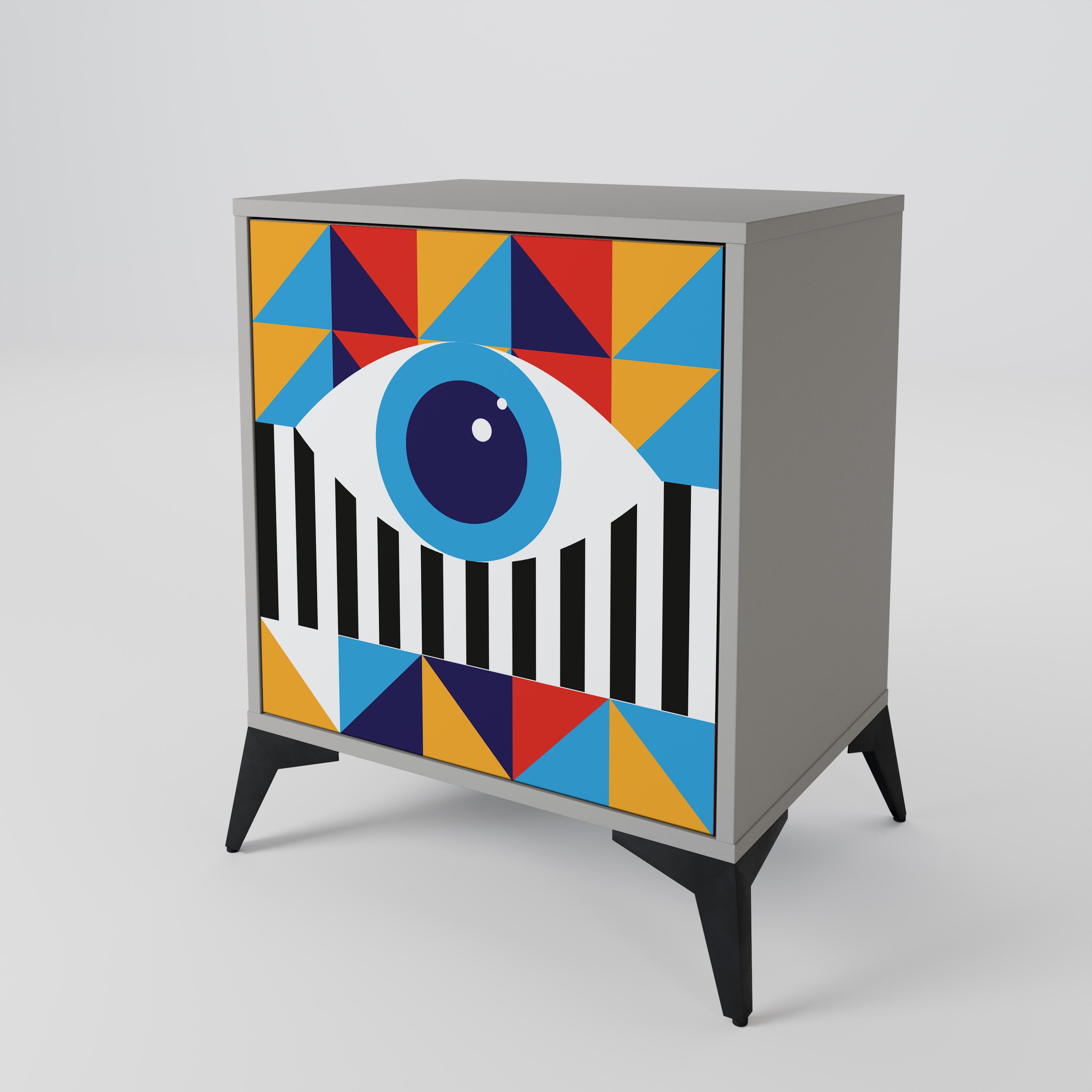 ABSTRACTION AND GEOMETRY 1-Door Sideboard