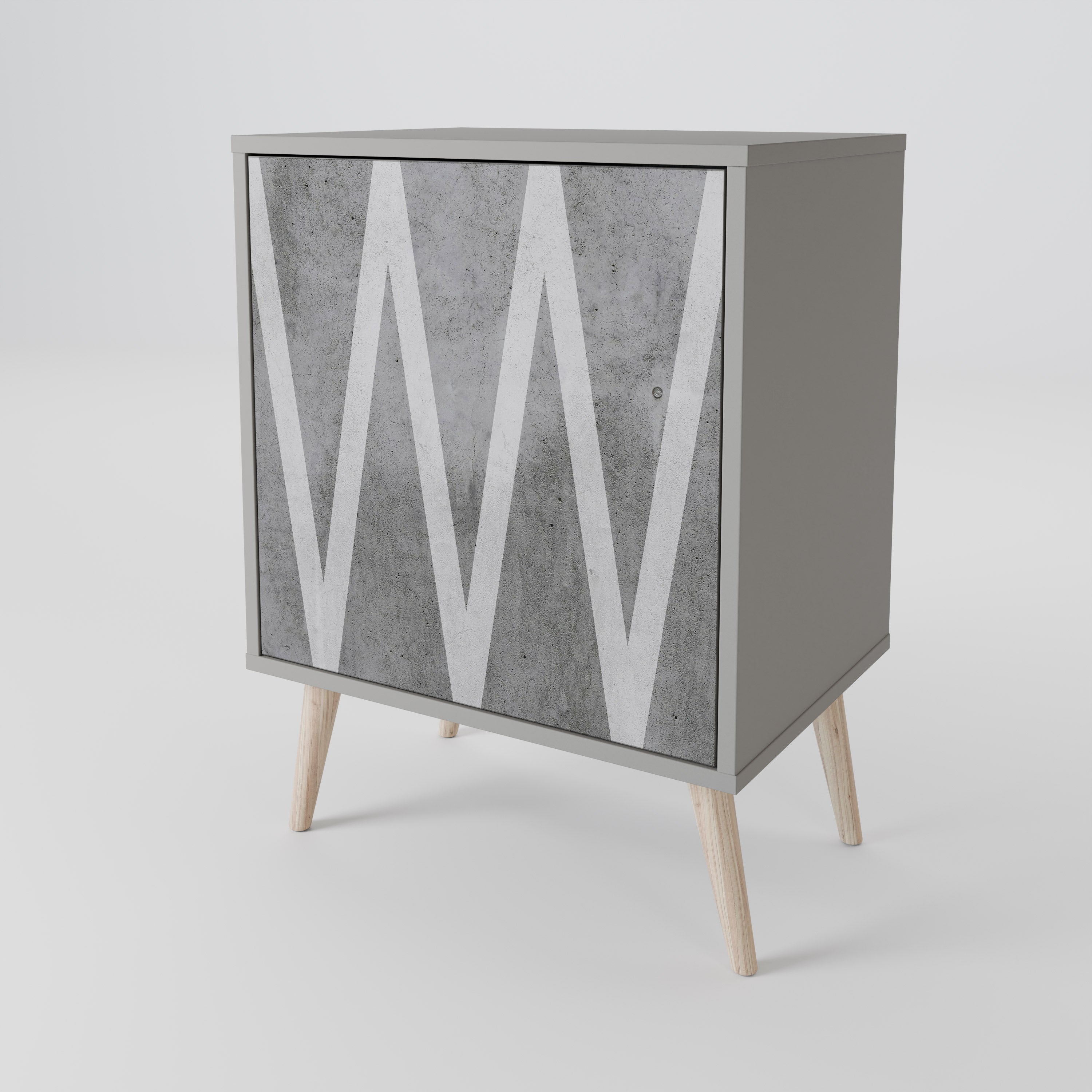 SOLID ZIG ZAG 1-Door Sideboard