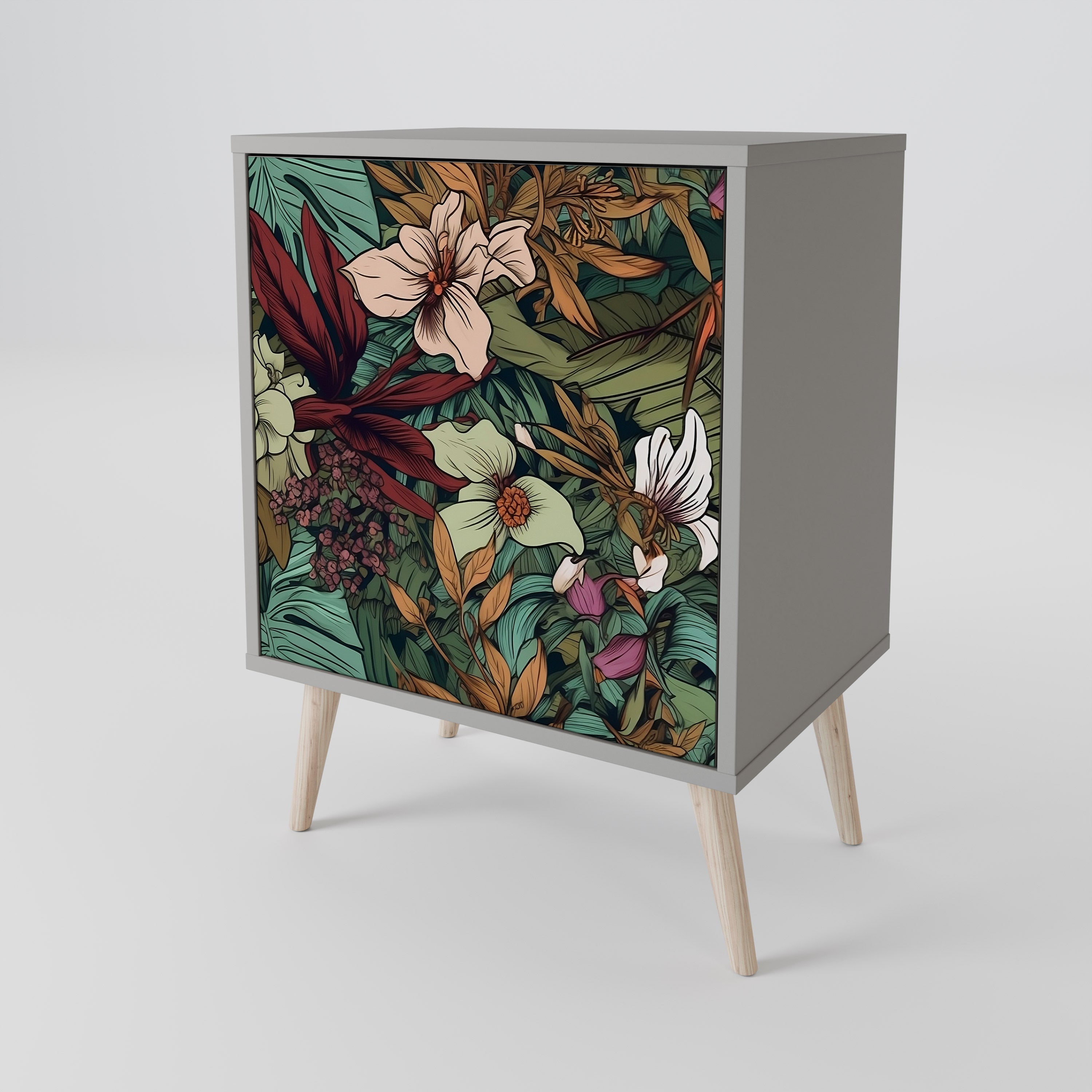 BOTANICAL EMERGENCE 1-Door Sideboard