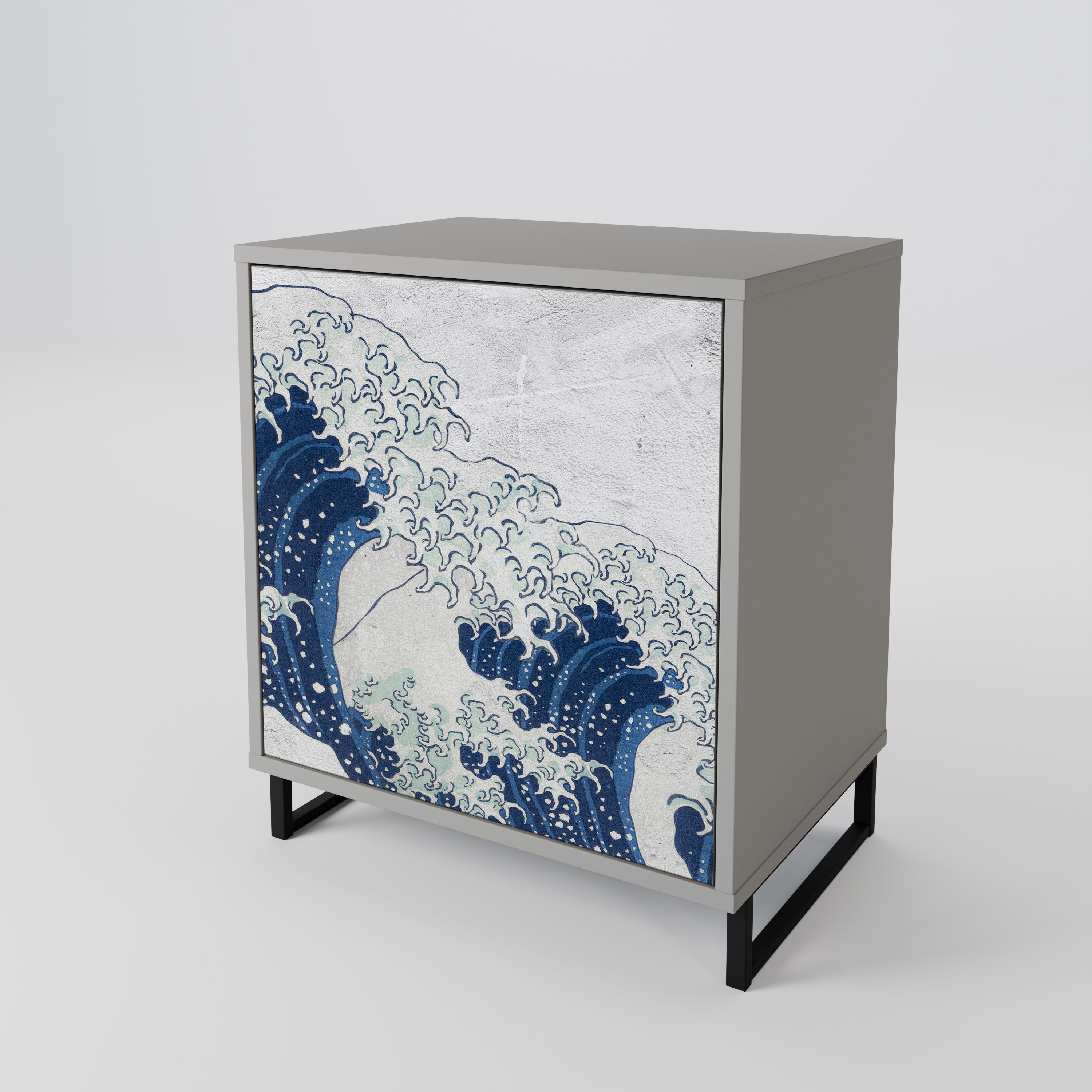 THE GREAT WAVE AT KANAGAWA 1-Door Sideboard